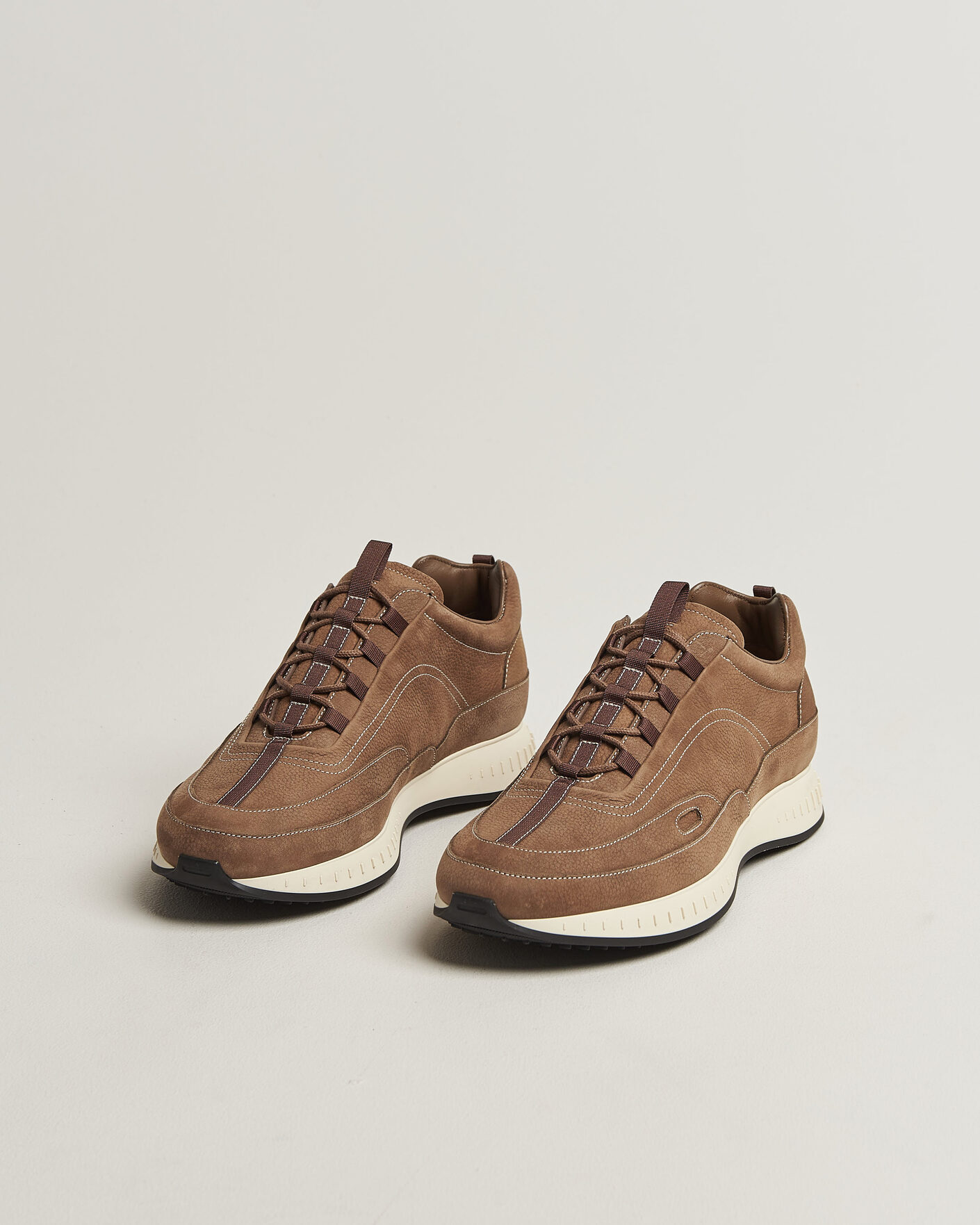 Mies | Tennarit | John Lobb | Stream Running Sneakers Moka Nubuck