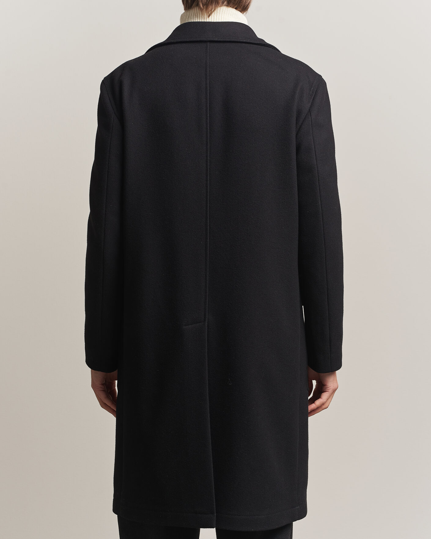 Mies | Takit | L.B.M. 1911 | Double Breasted Wool/Cashmere Coat Black