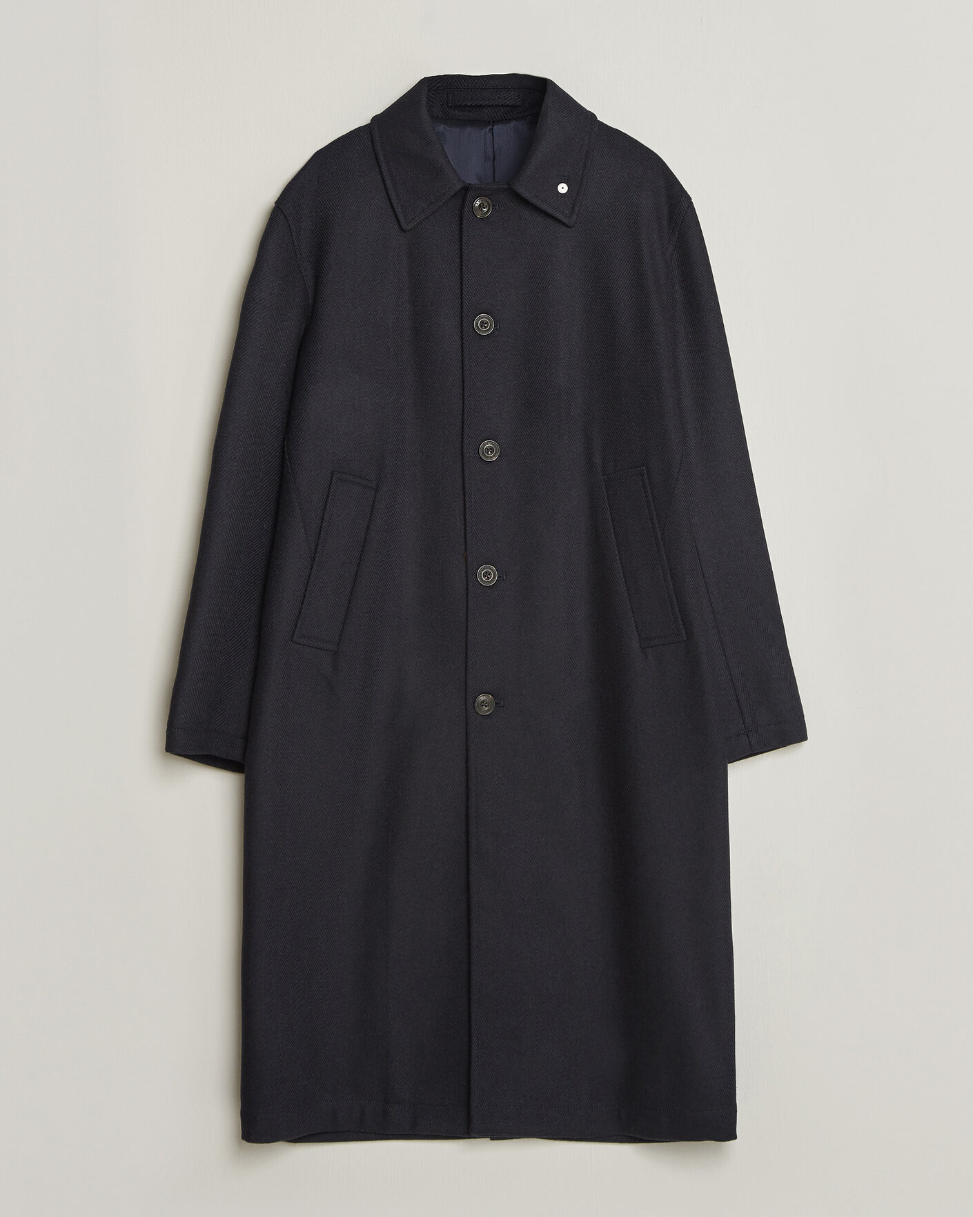 Mies | Takit | L.B.M. 1911 | Wool/Cashmere Raglan Coat Navy