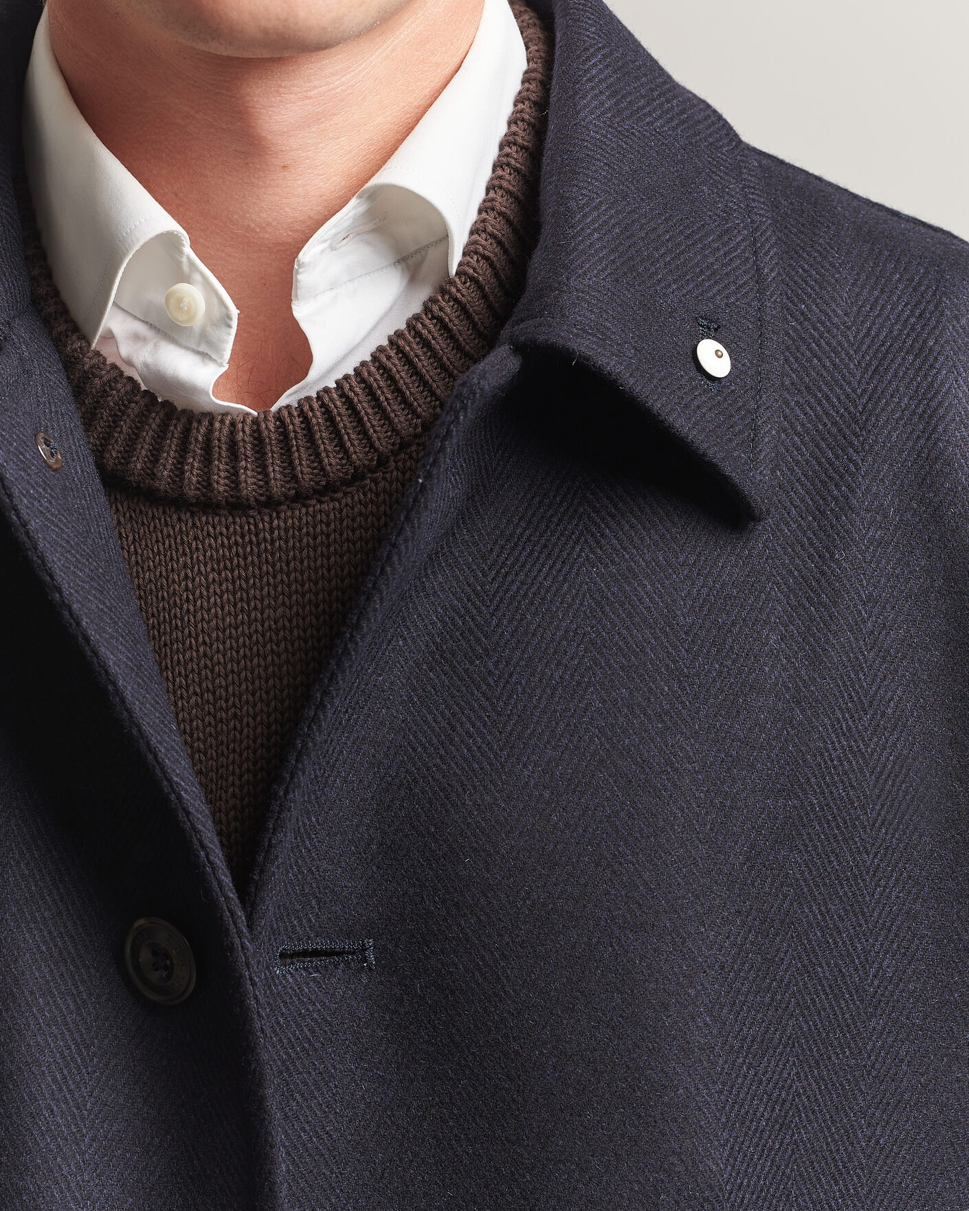 Mies | Takit | L.B.M. 1911 | Wool/Cashmere Raglan Coat Navy