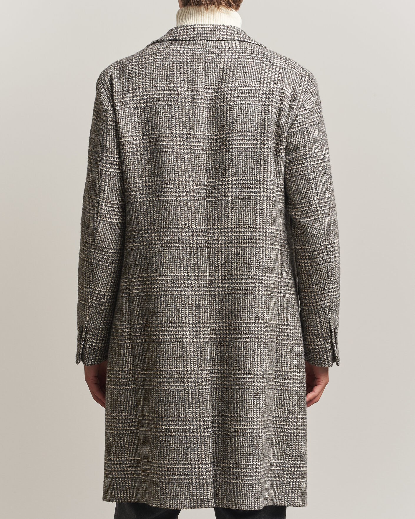Mies | Takit | L.B.M. 1911 | Checked Wool Coat Grey