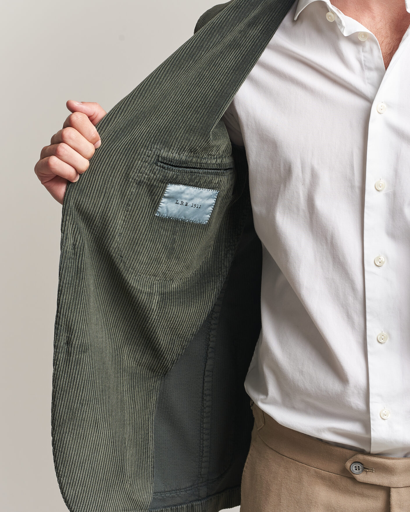 Mies | Pikkutakit | L.B.M. 1911 | Jack Corduroy Blazer Soft Green