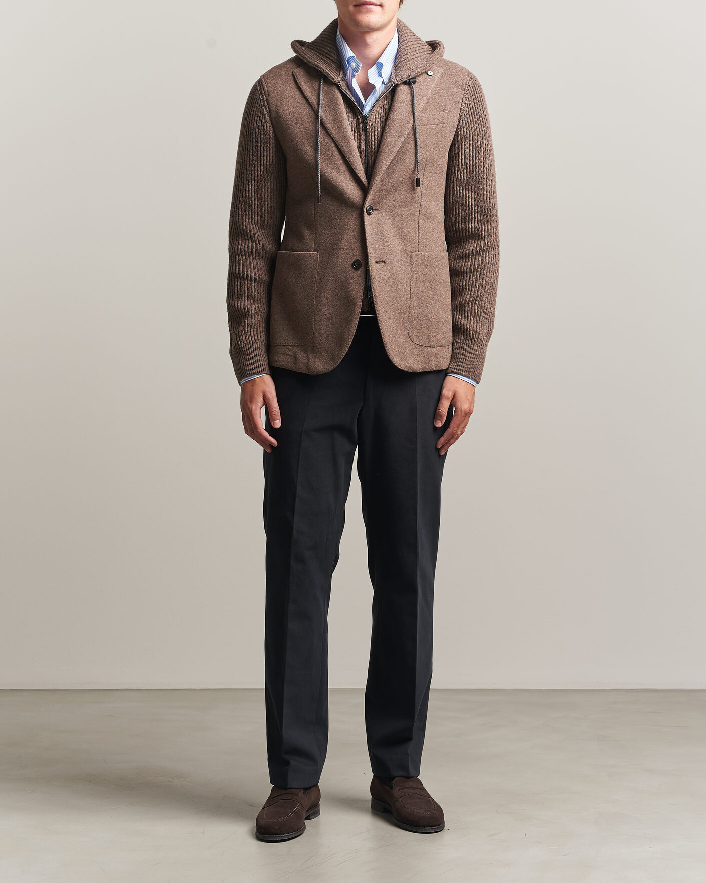 Mies | Pikkutakit | L.B.M. 1911 | Ivan Hybrid Wool Blazer Brown