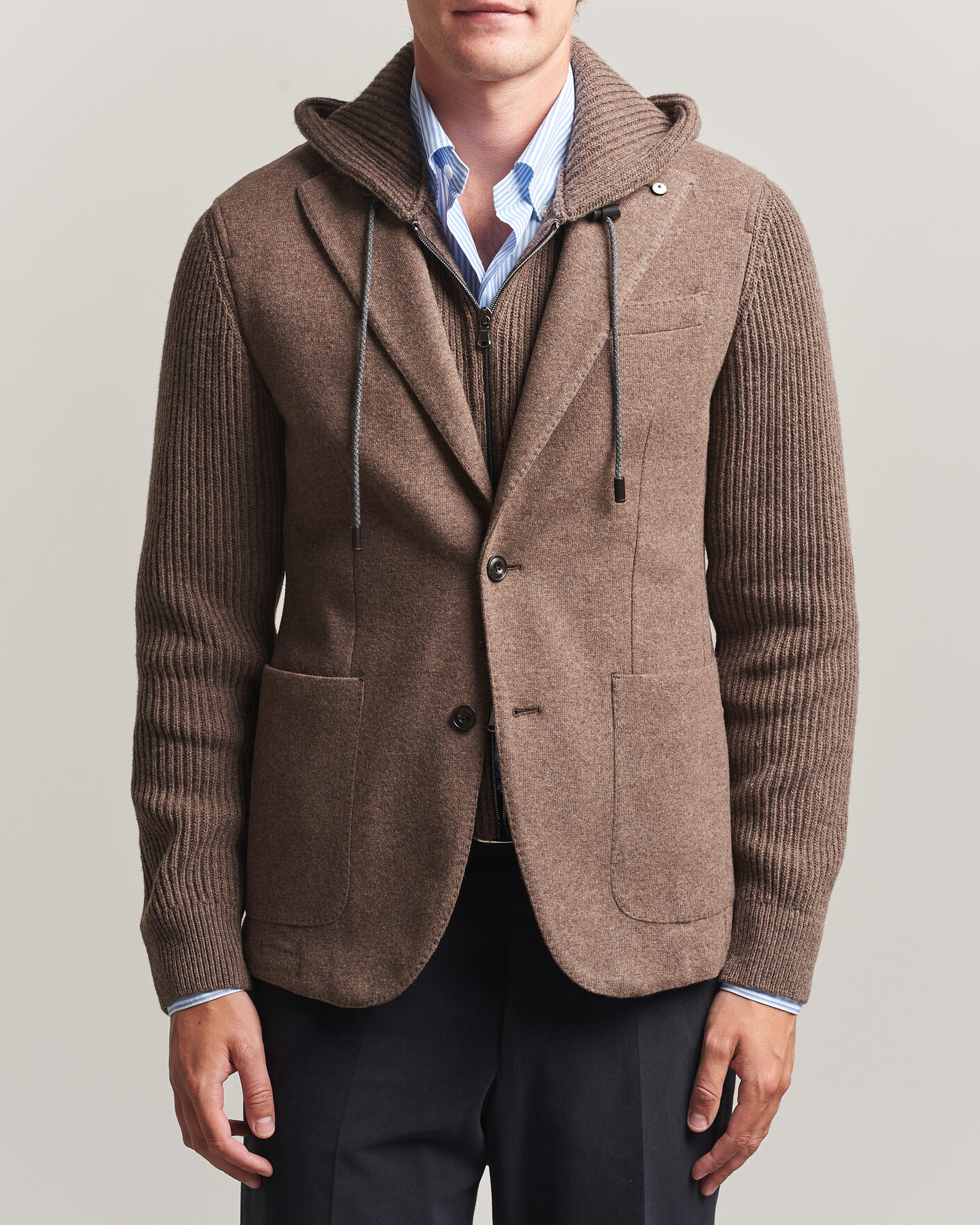 Mies | Pikkutakit | L.B.M. 1911 | Ivan Hybrid Wool Blazer Brown