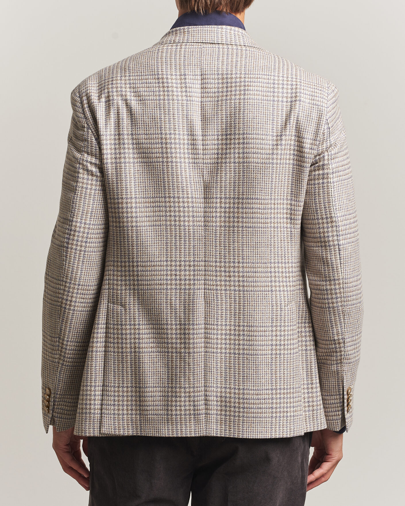 Mies | Pikkutakit | L.B.M. 1911 | Jack Regular Check Wool/Cashmere/Silk Blazer Brown