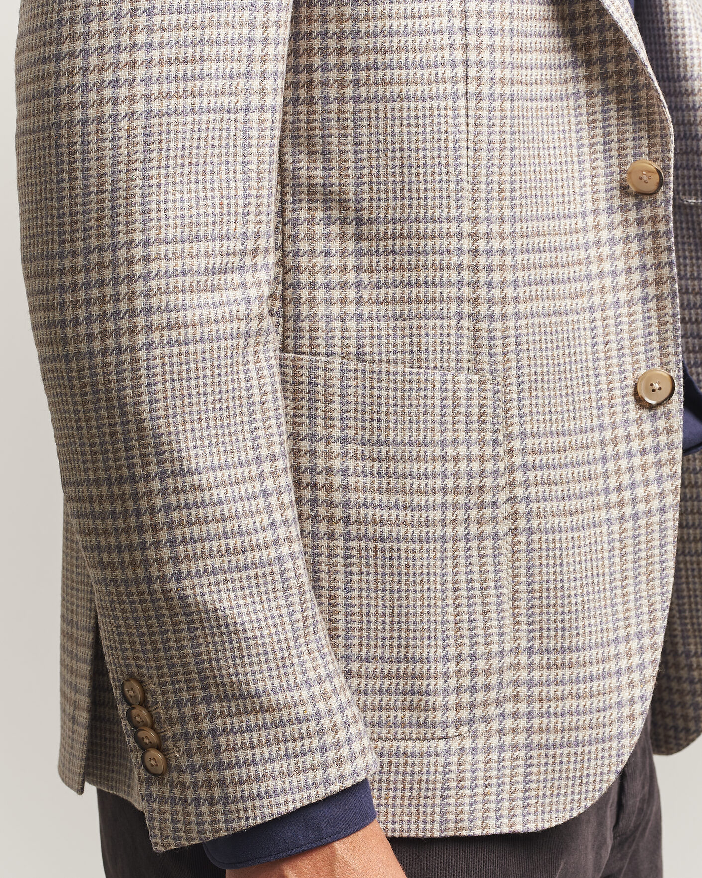 Mies | Pikkutakit | L.B.M. 1911 | Jack Regular Check Wool/Cashmere/Silk Blazer Brown
