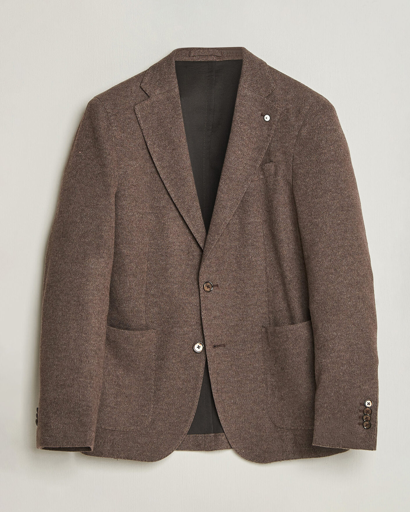 Mies | Pikkutakit | L.B.M. 1911 | Jack Knitted Cashmere Mix Blazer Brown