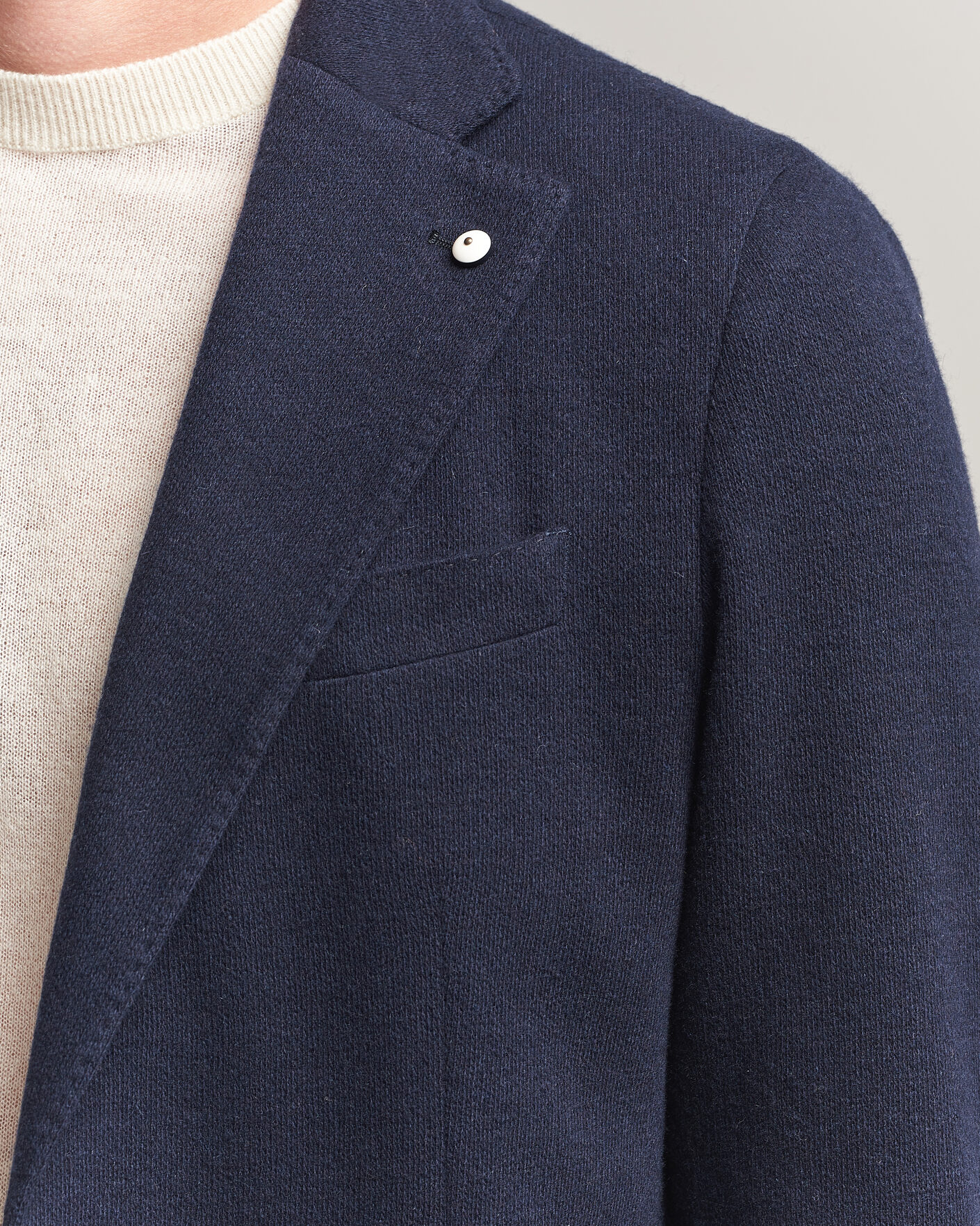 Mies | Pikkutakit | L.B.M. 1911 | Jack Knitted Cashmere Mix Blazer Navy