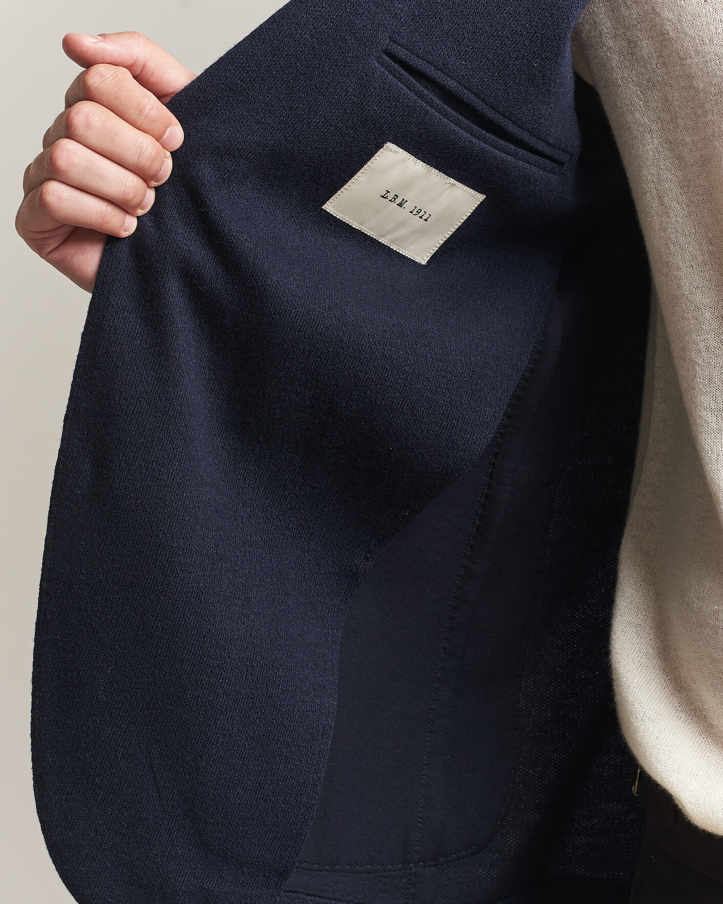 Mies | Pikkutakit | L.B.M. 1911 | Jack Knitted Cashmere Mix Blazer Navy