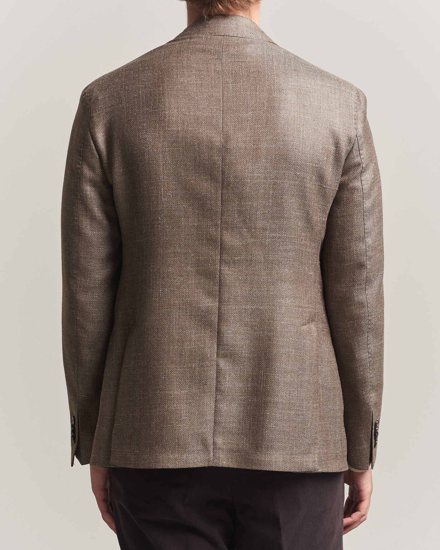 Mies | Pikkutakit | L.B.M. 1911 | Jack Wool/Silk Hopsack Blazer Brown