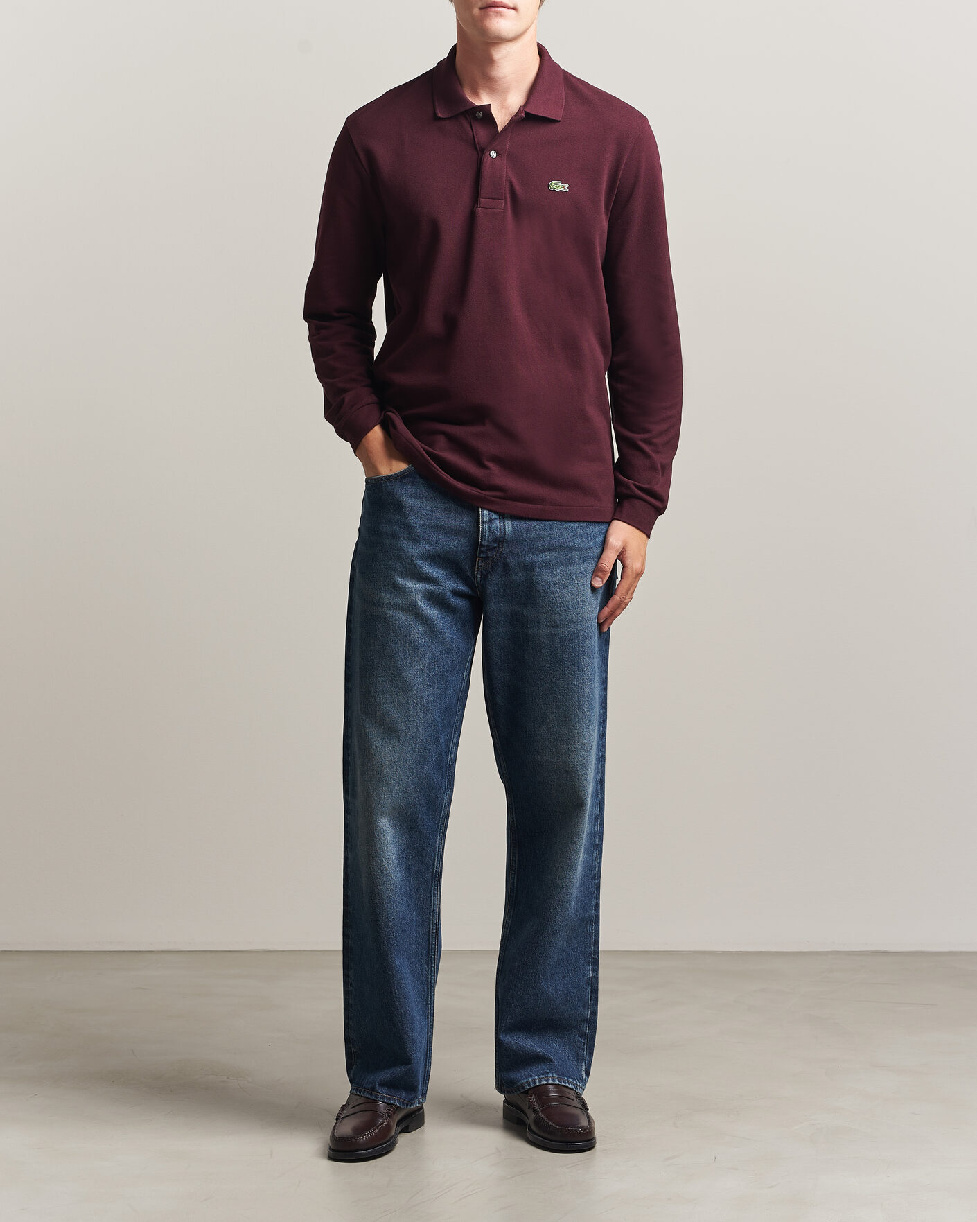 Mies | Pikeet | Lacoste | Original Long Sleeve Polo Piké Oxalis