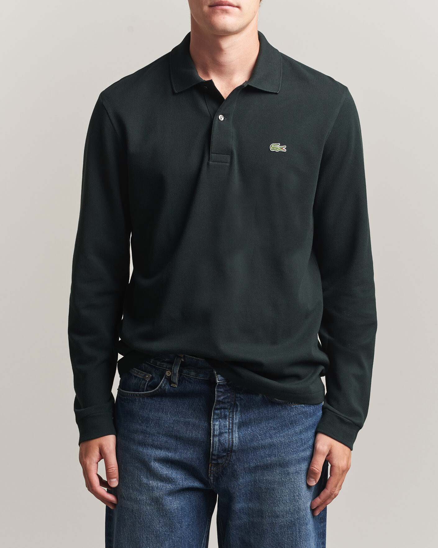 Mies | Pikeet | Lacoste | Original Long Sleeve Polo Piké Dark Varech
