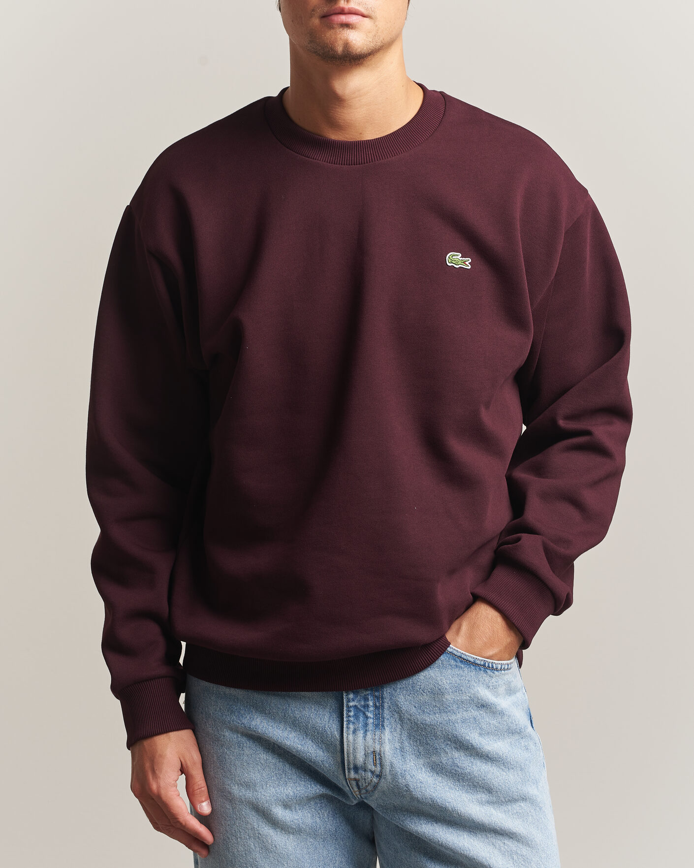 Mies | Puserot | Lacoste | Crew Neck Sweatshirt Oxalis