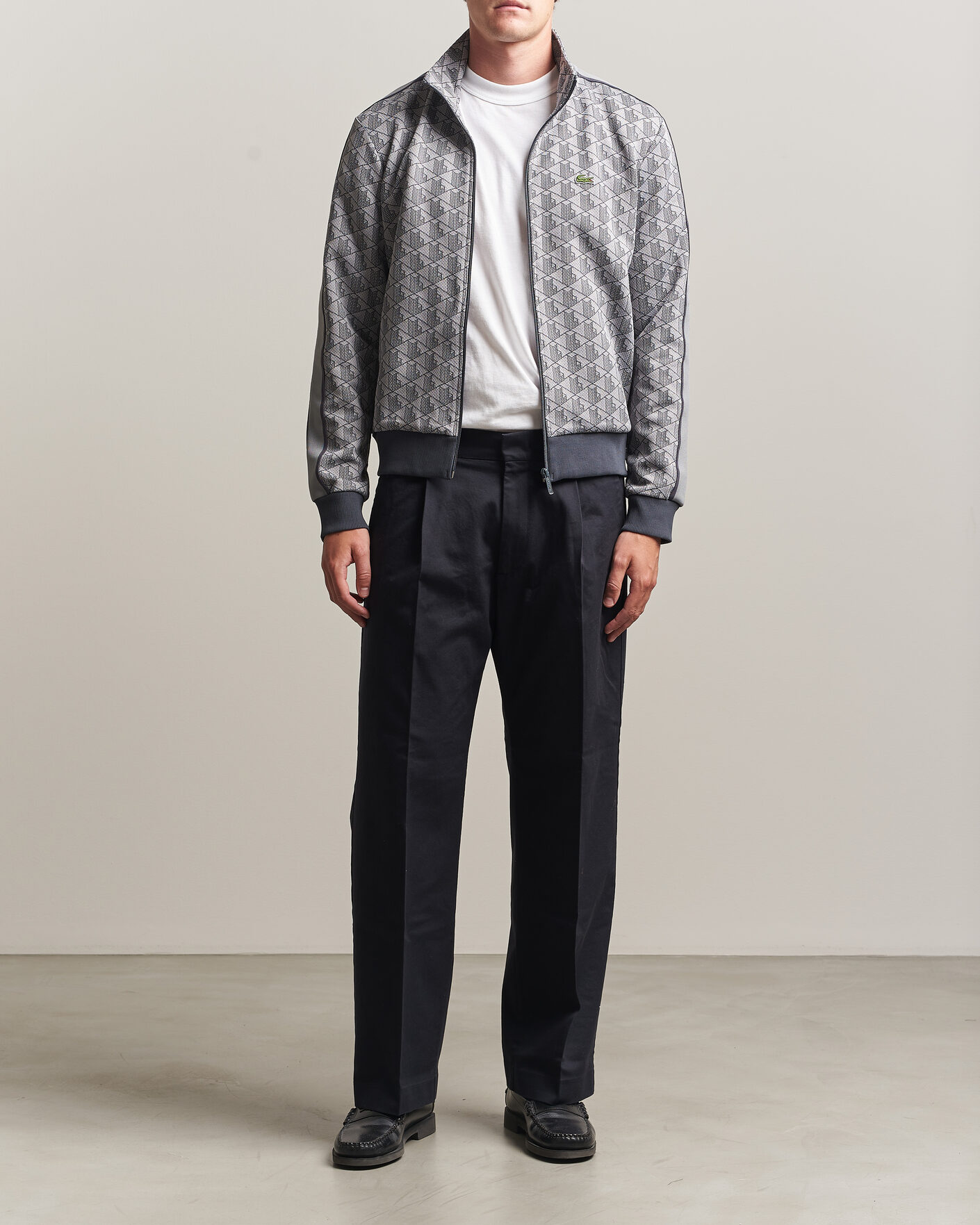 Mies | Puserot | Lacoste | Monogram Track Jacket Calluna/Graphite