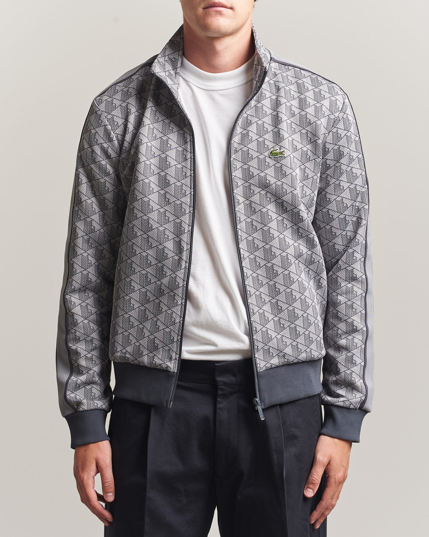 Mies | Puserot | Lacoste | Monogram Track Jacket Calluna/Graphite