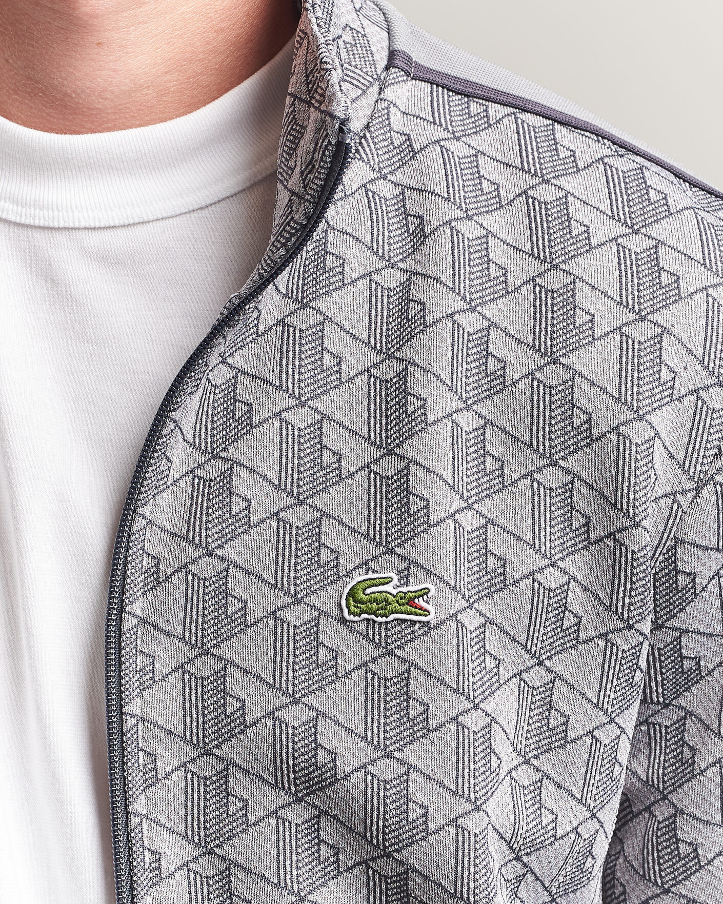 Mies | Puserot | Lacoste | Monogram Track Jacket Calluna/Graphite