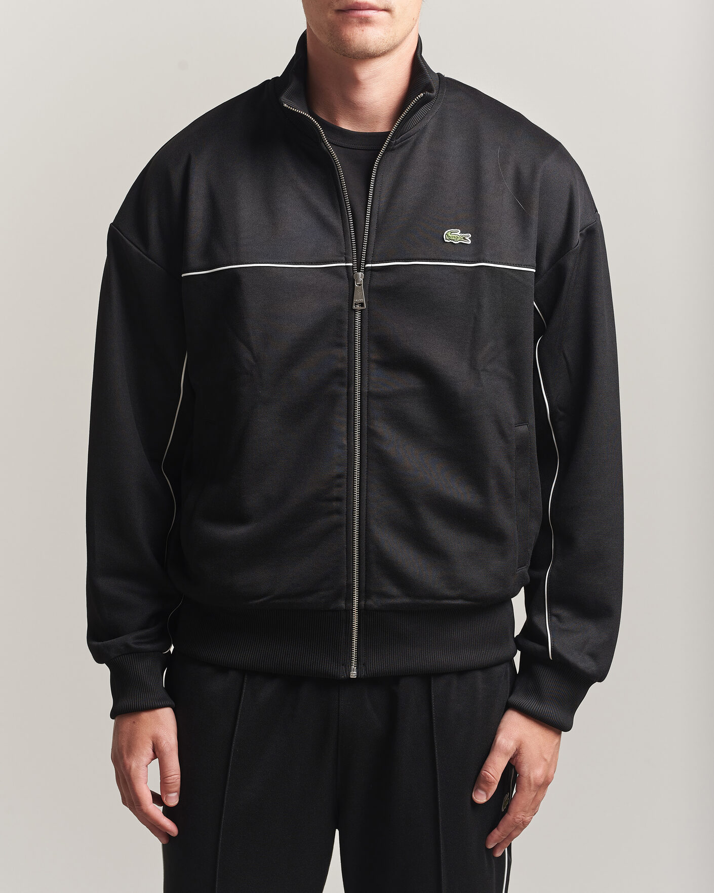 Mies | Puserot | Lacoste | Piqué Track Jacket Black