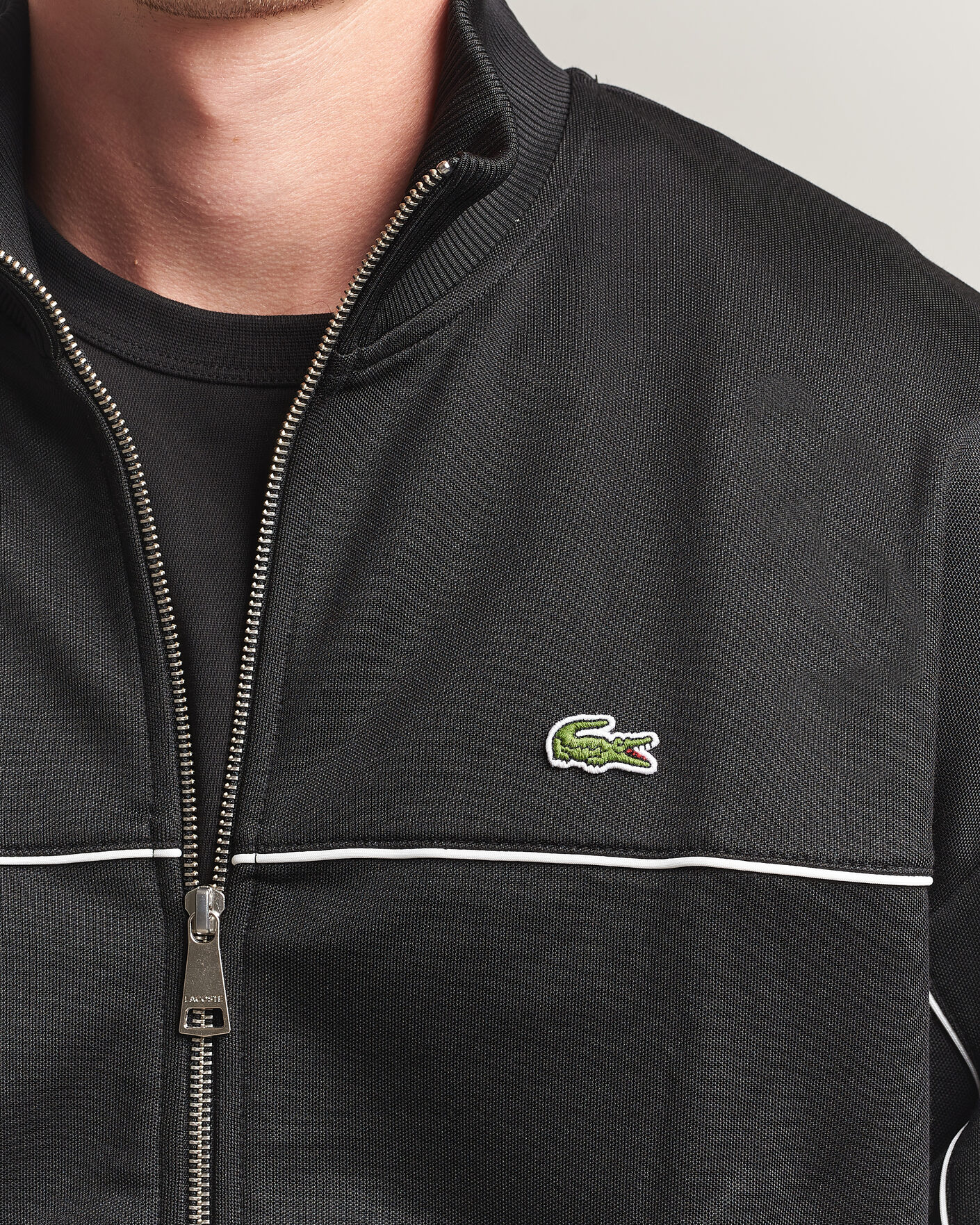 Mies | Puserot | Lacoste | Piqué Track Jacket Black