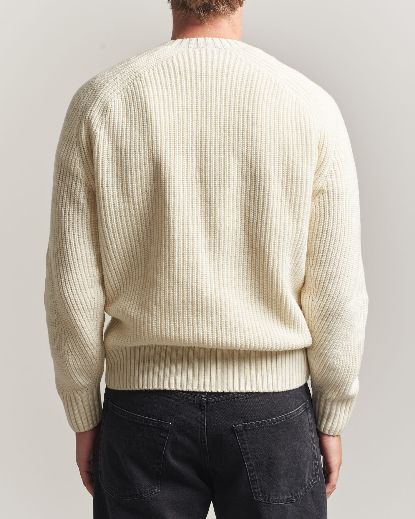 Mies | Puserot | Lacoste | Heavy Wool Knitted Sweater Lapland