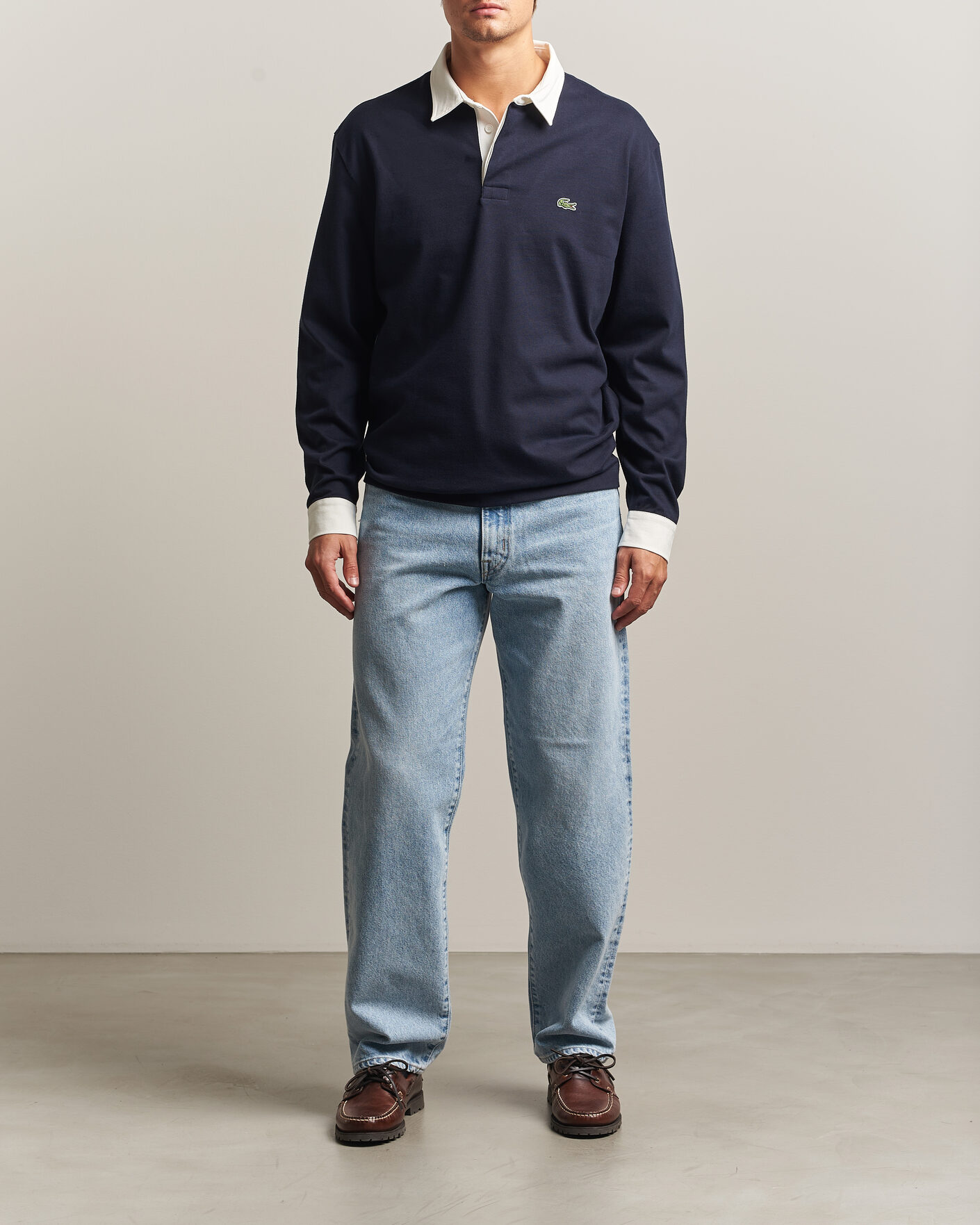 Mies | Puserot | Lacoste | Heavy Cotton Rugger Dark Navy