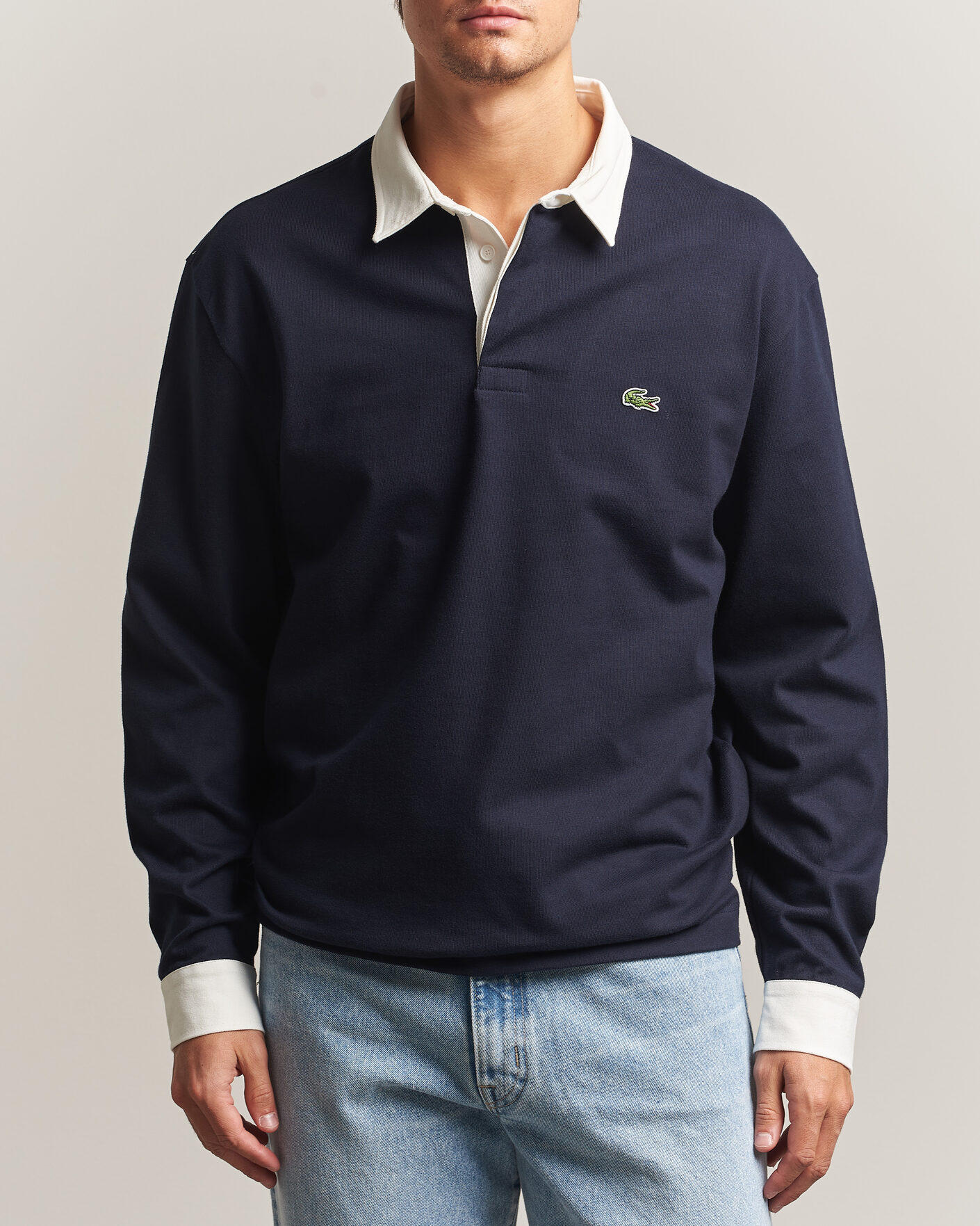 Mies | Puserot | Lacoste | Heavy Cotton Rugger Dark Navy