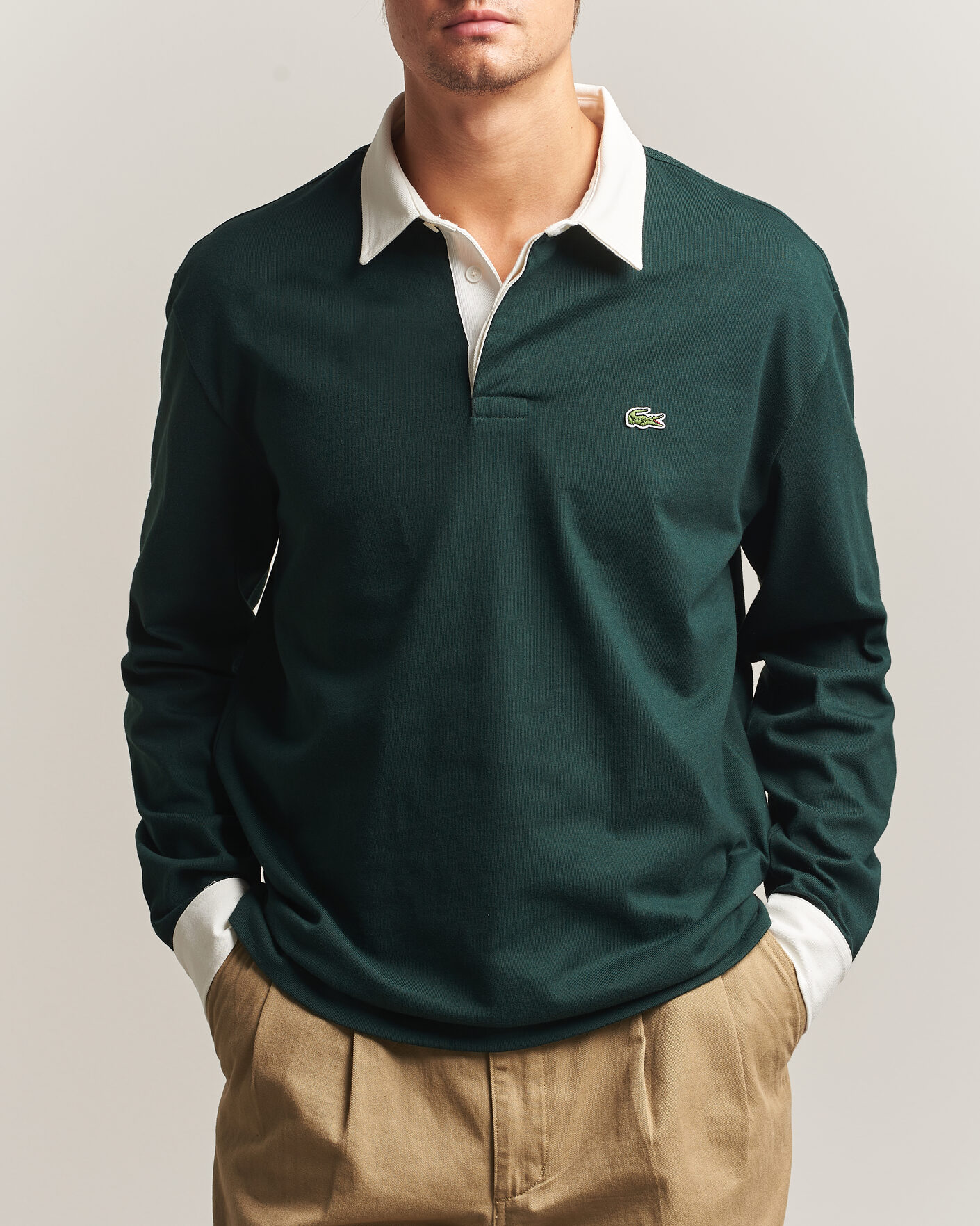 Mies | Puserot | Lacoste | Heavy Cotton Rugger Sinople