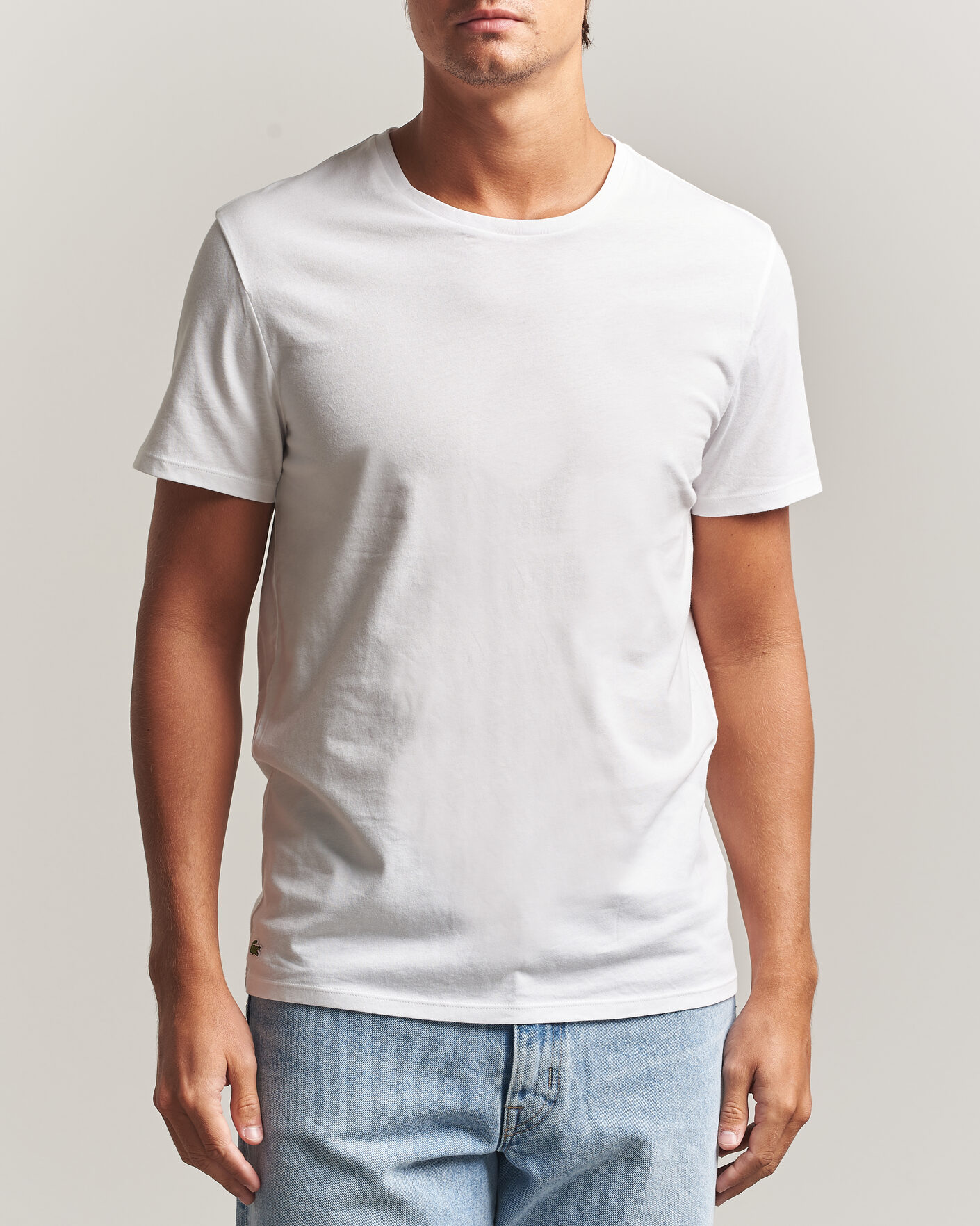 Mies | T-paidat | Lacoste | 3-Pack Crew Neck T-Shirt White