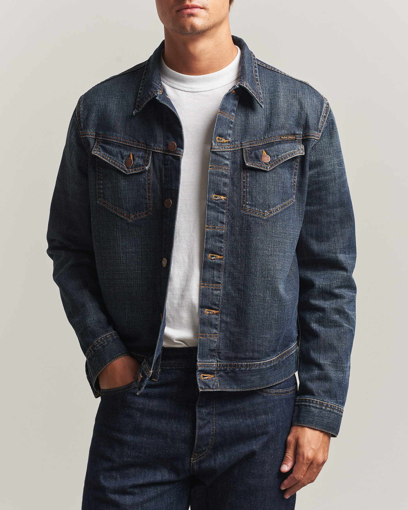 Mies | Takit | Nudie Jeans | Conny Denim Jacket Big Wave Blue