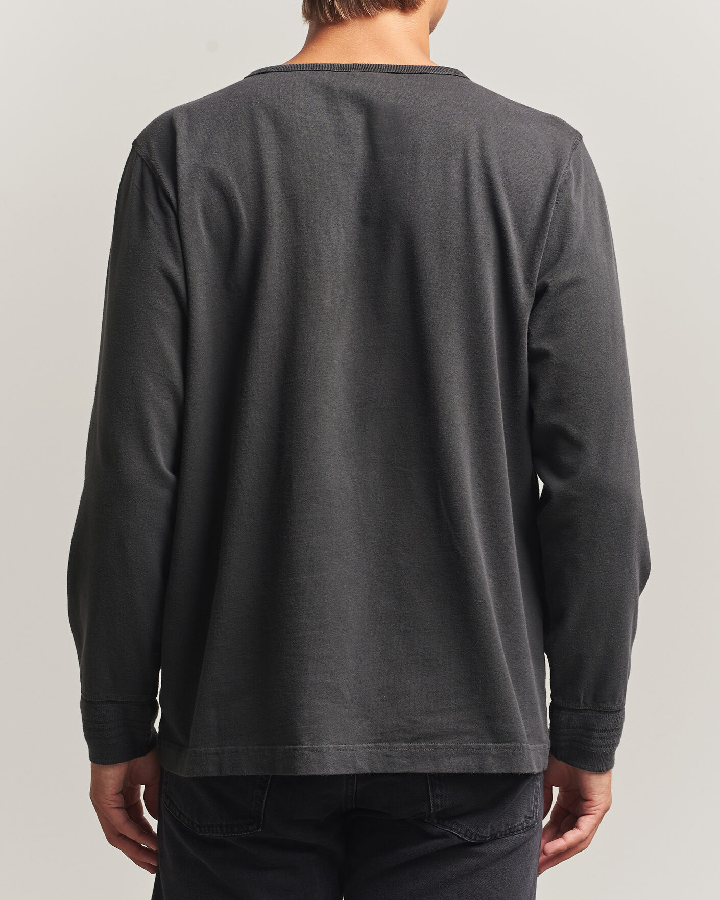 Mies | Puserot | Nudie Jeans | Long Sleeved Henley Antracite