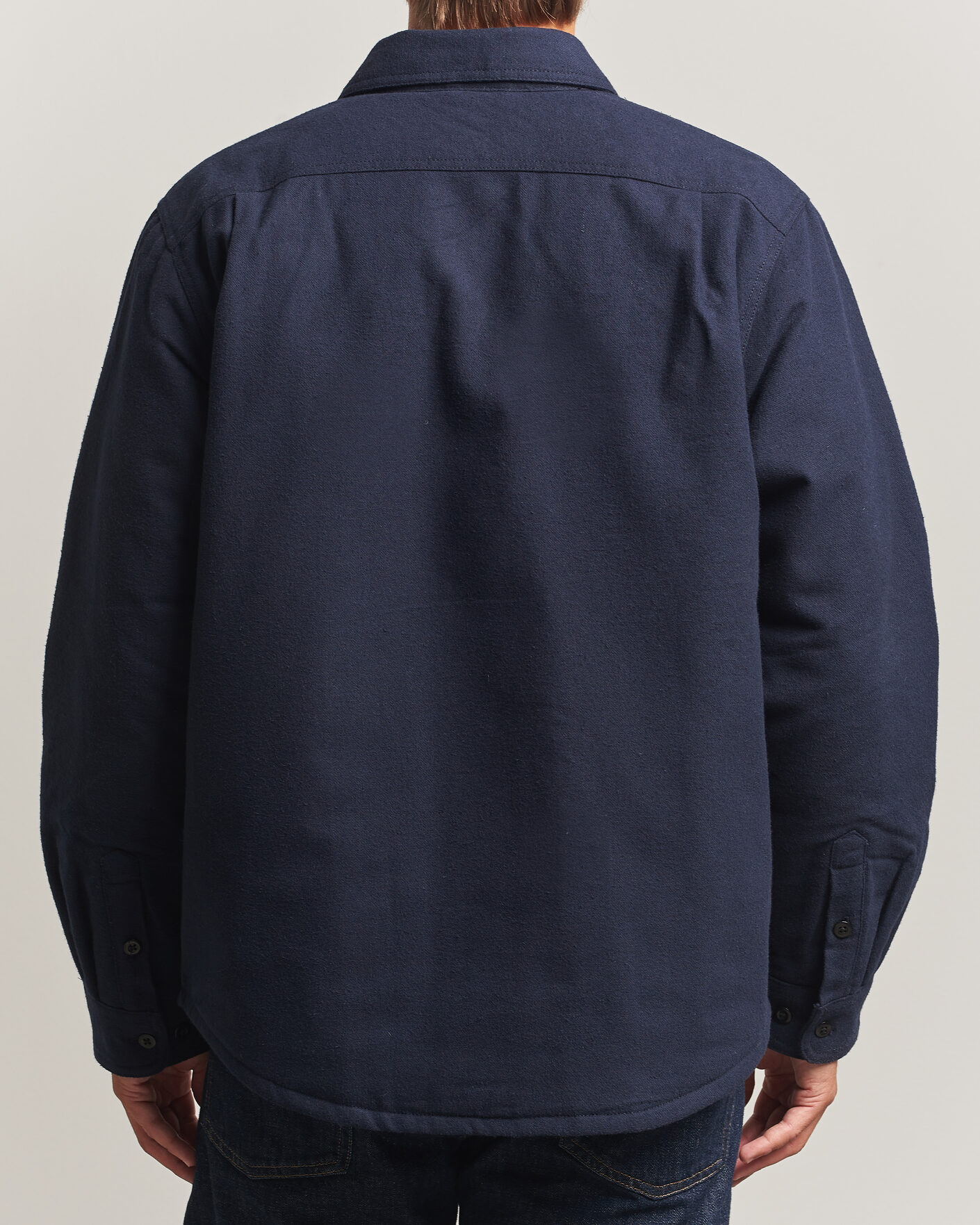 Mies | Kauluspaidat | Nudie Jeans | Glenn Padded Overshirt Blueberry