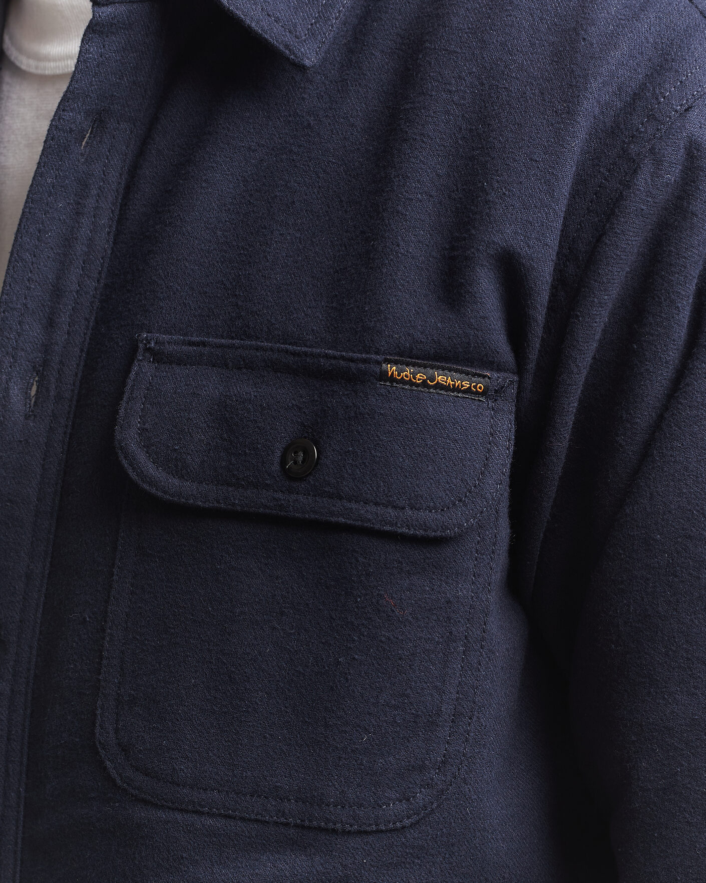 Mies | Kauluspaidat | Nudie Jeans | Glenn Padded Overshirt Blueberry