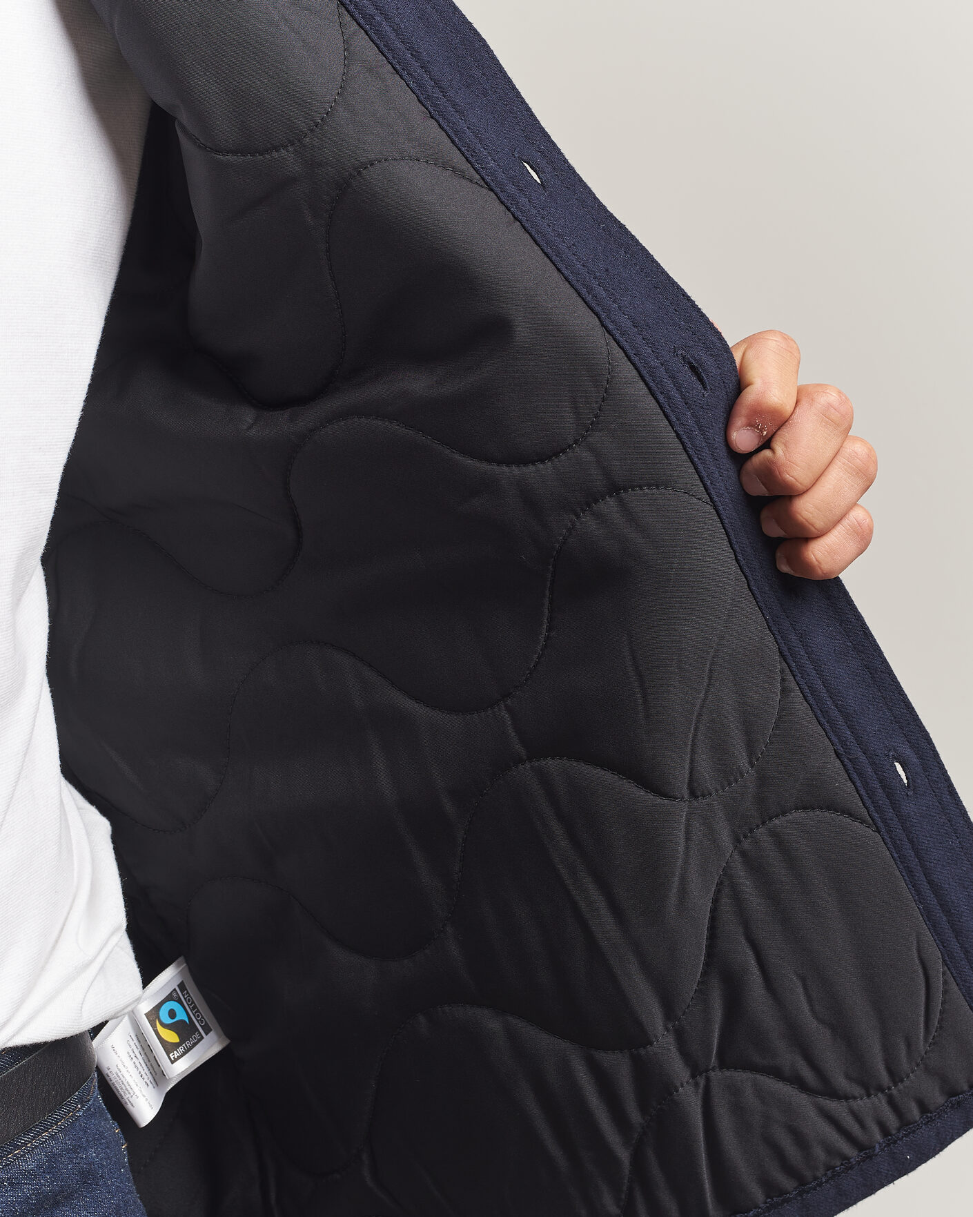 Mies | Kauluspaidat | Nudie Jeans | Glenn Padded Overshirt Blueberry