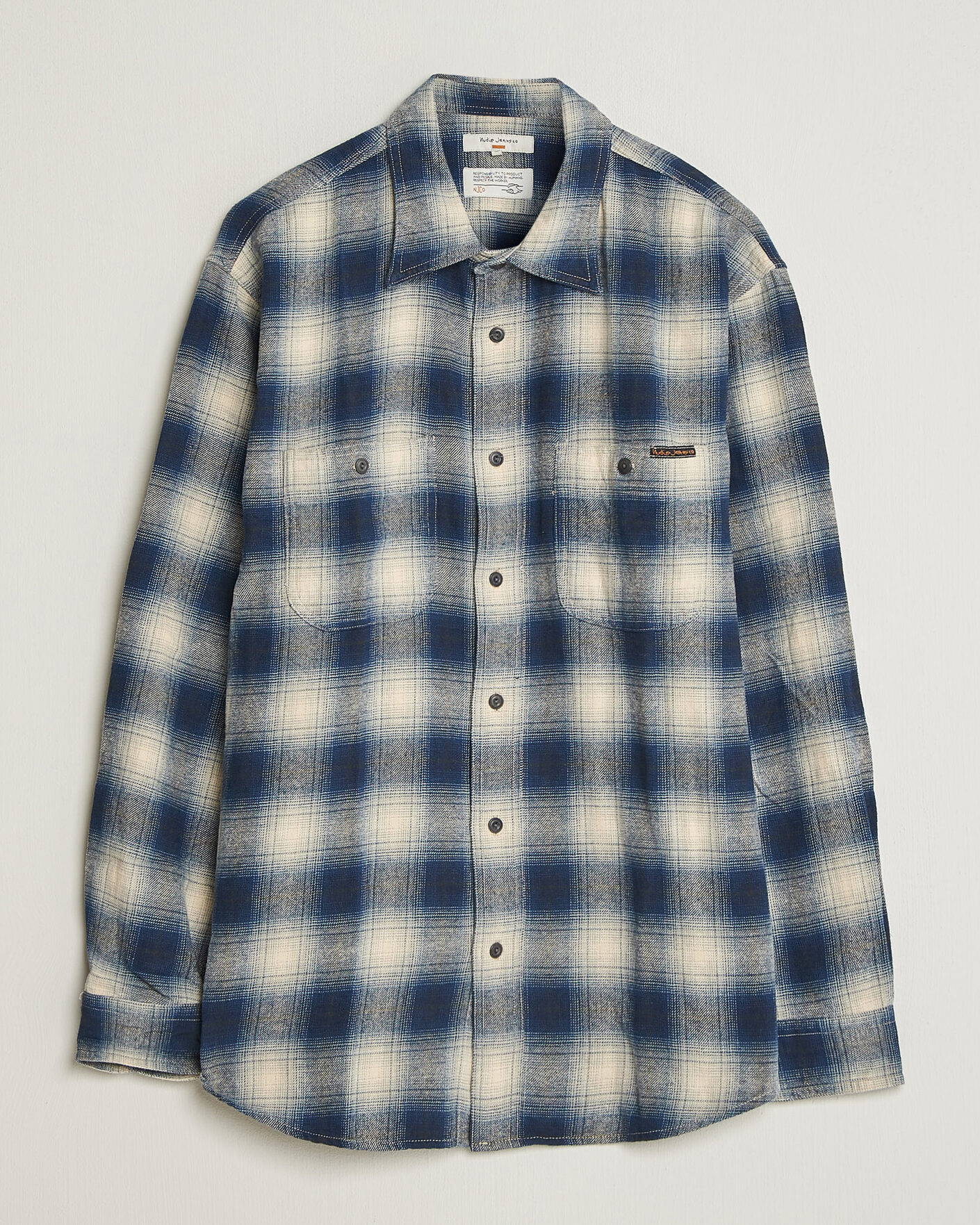 Mies | Kauluspaidat | Nudie Jeans | Julian Worker Checked Shirt Blue