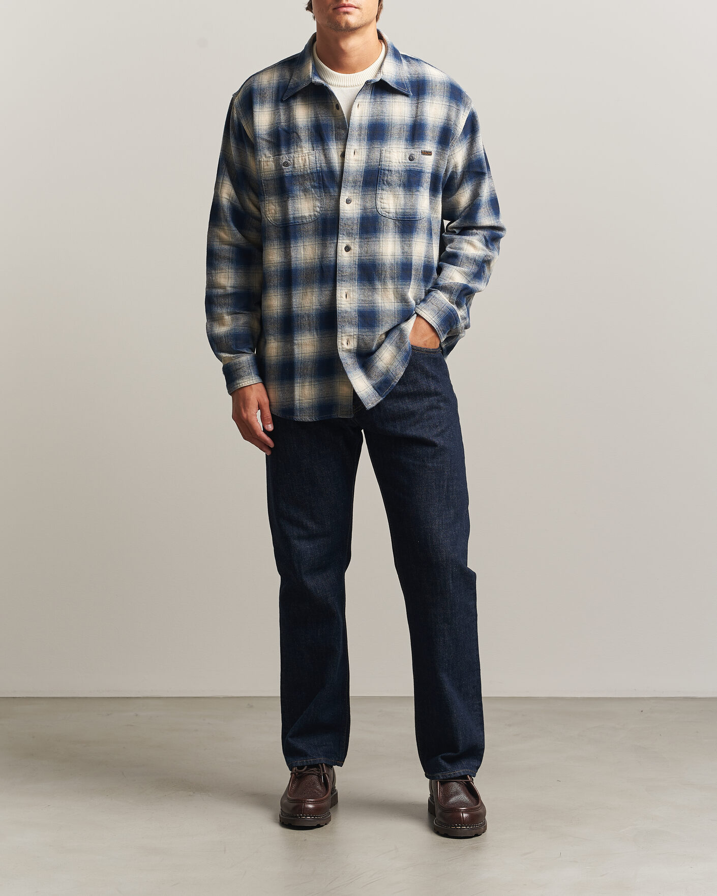 Mies | Kauluspaidat | Nudie Jeans | Julian Worker Checked Shirt Blue