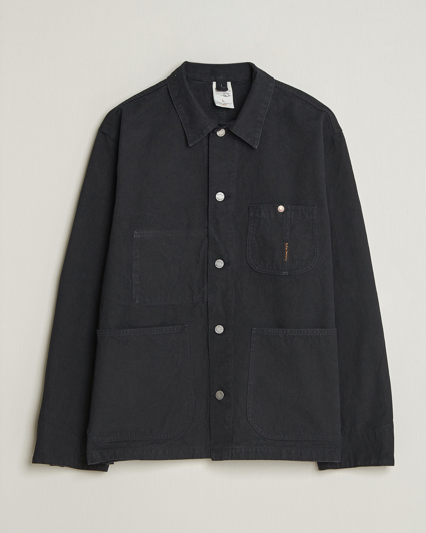 Mies | Takit | Nudie Jeans | Howie Duck Canvas Chore Jacket Black