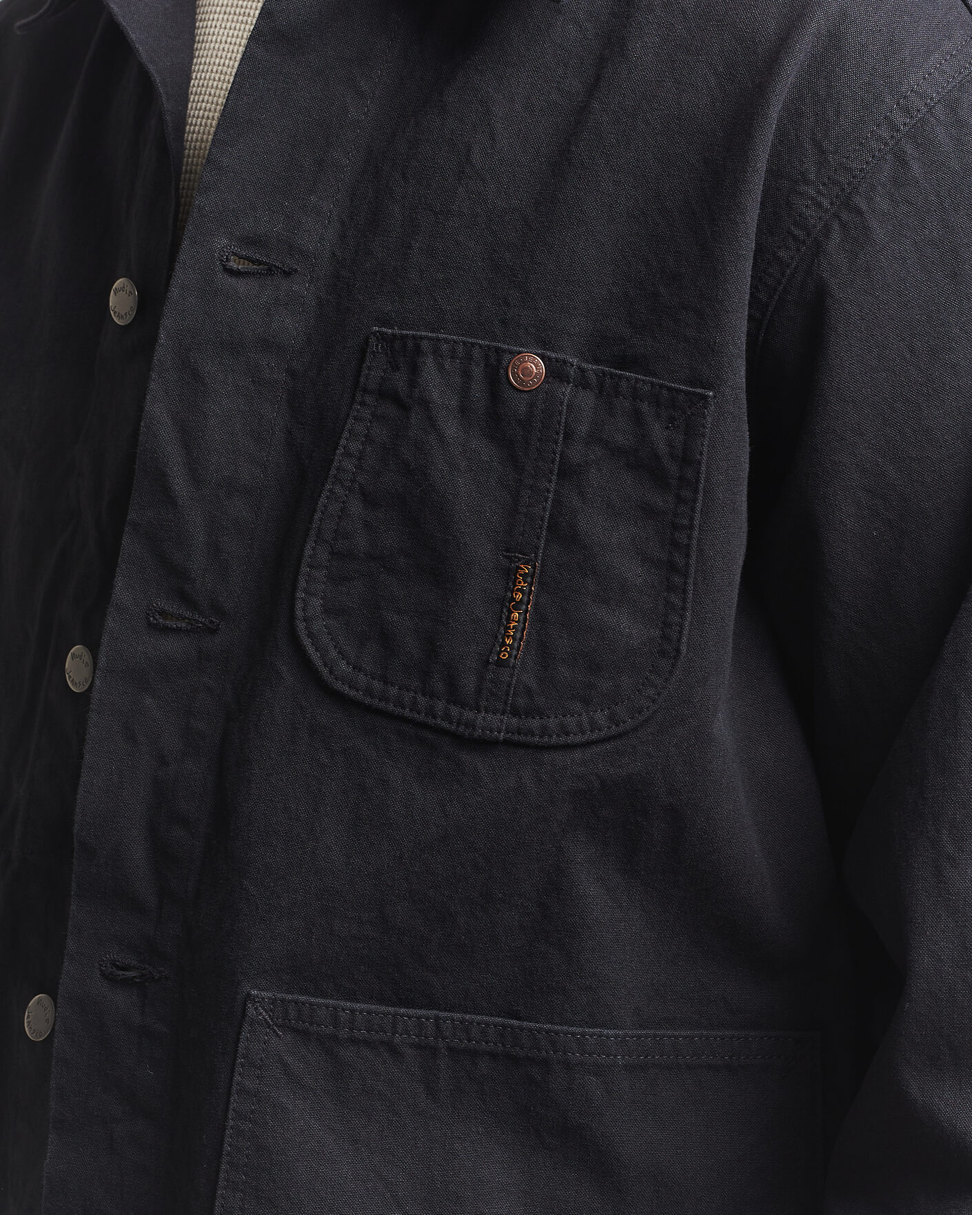 Mies | Takit | Nudie Jeans | Howie Duck Canvas Chore Jacket Black