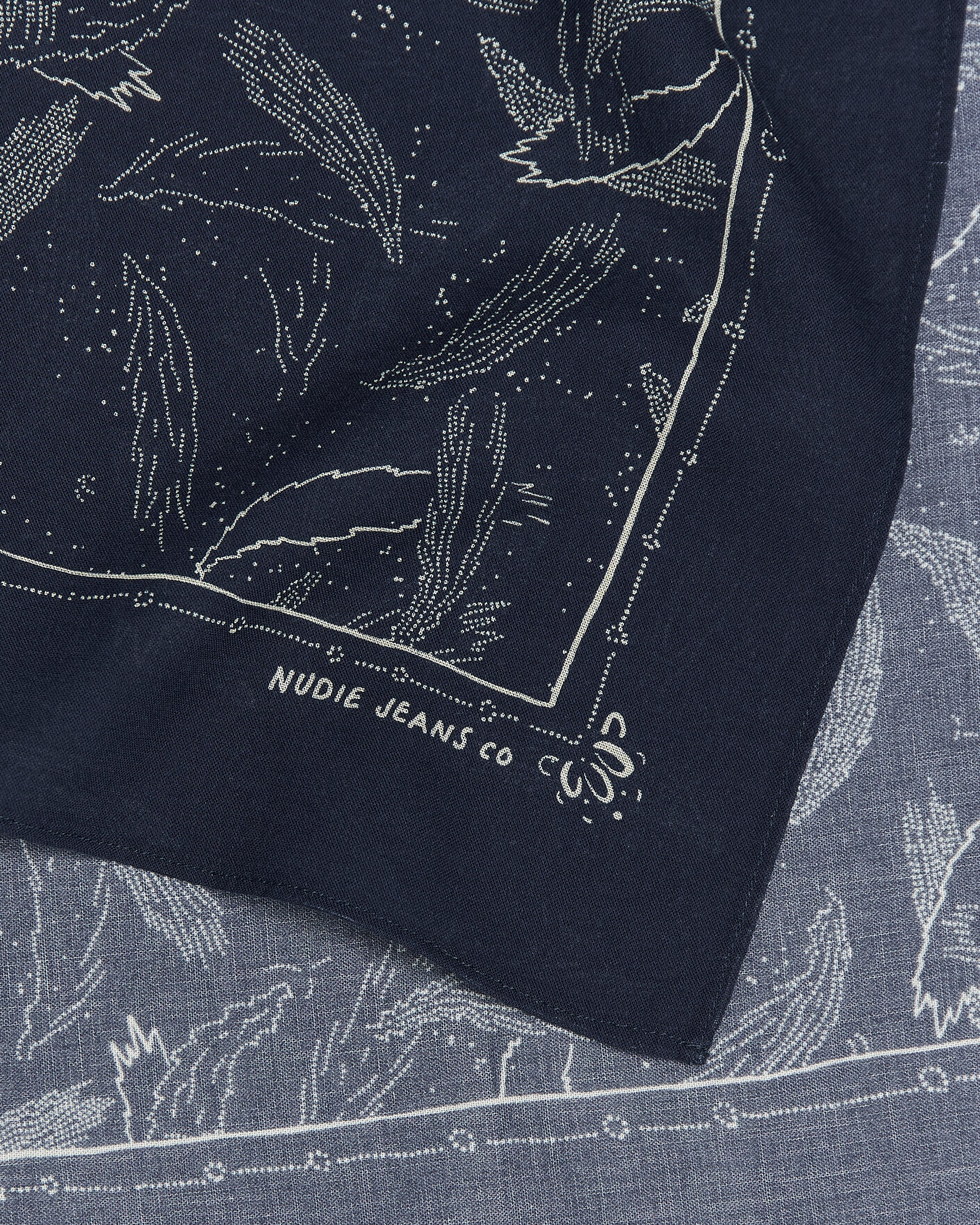 Mies | Huivit | Nudie Jeans | Ingrid Printed Bandana Blue