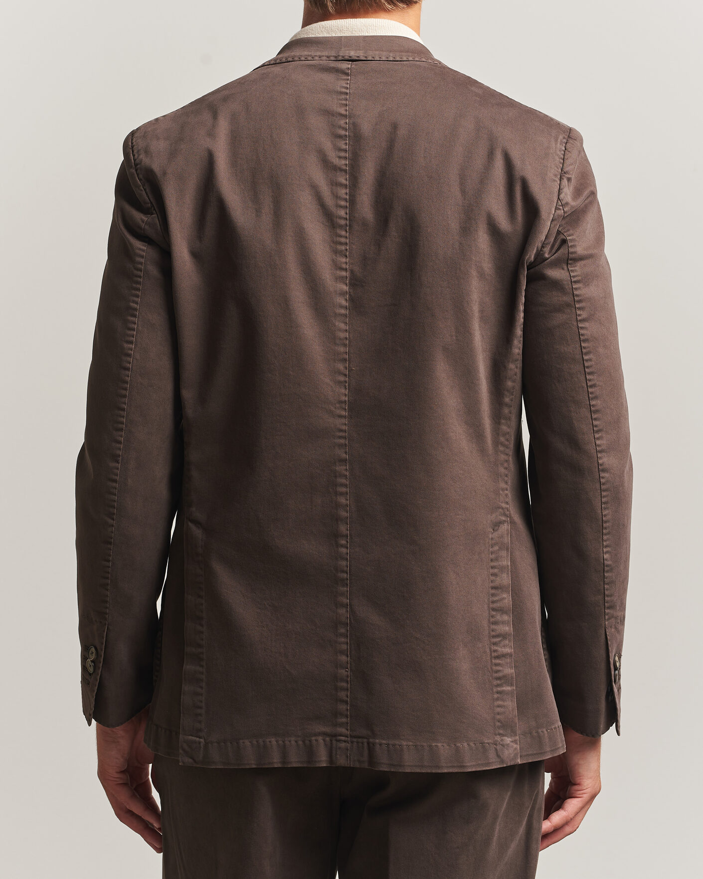 Mies | Pikkutakit | Santaniello | Washed Cotton Patch Pocket Blazer Brown