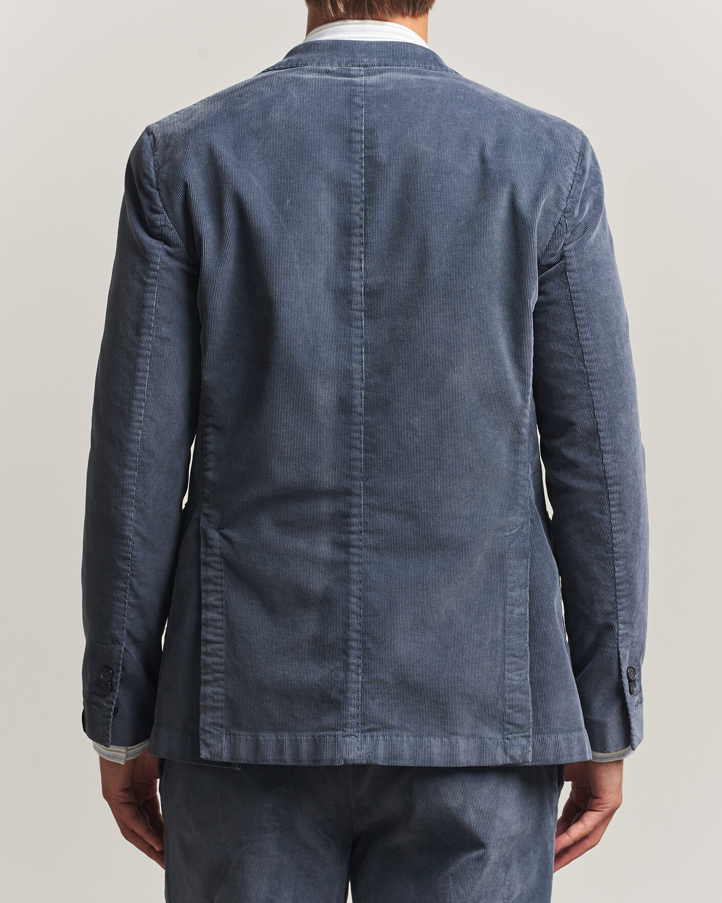 Mies | Pikkutakit | Santaniello | Corduroy Patch Pocket Blazer Iron Blue