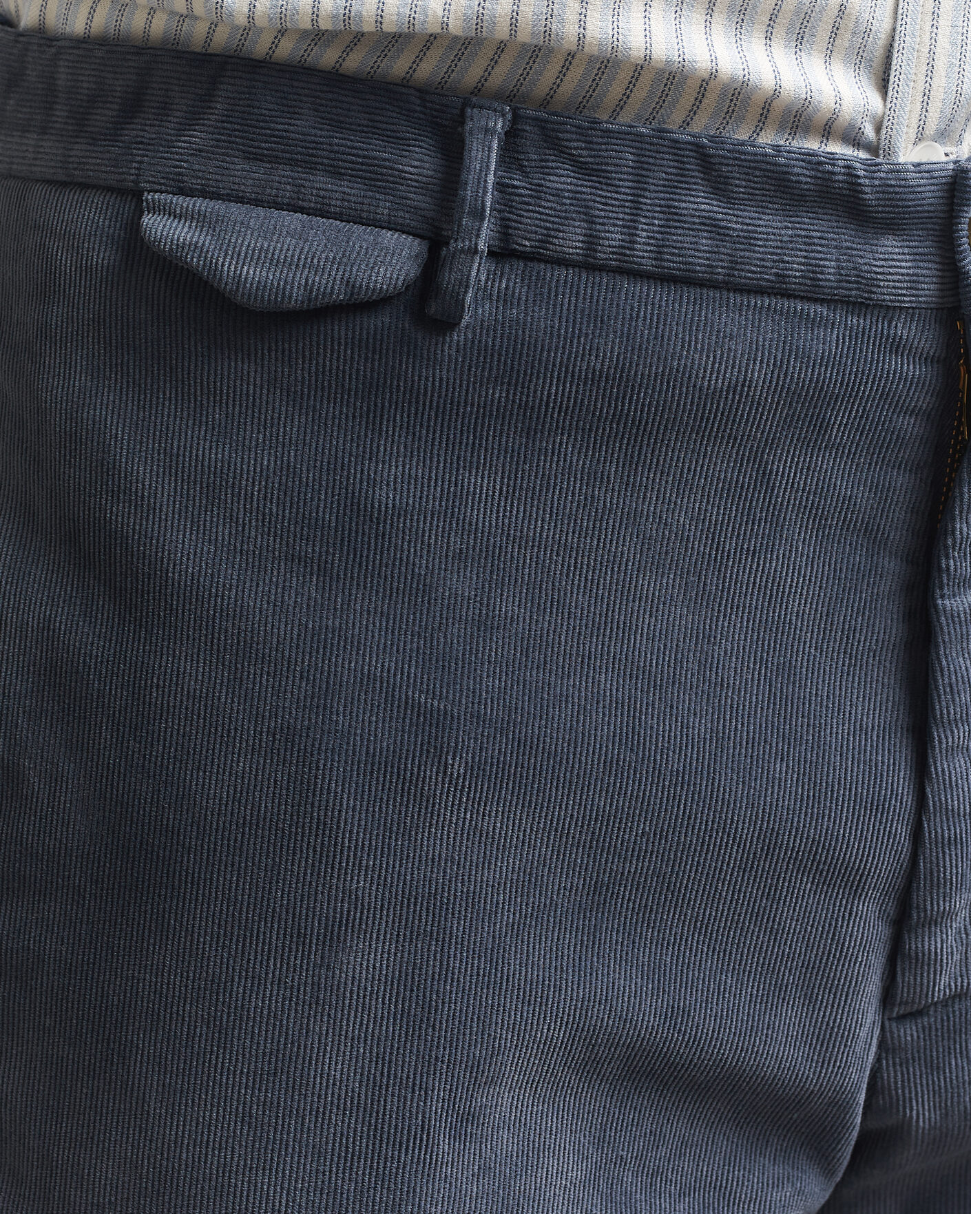 Mies | Housut | Santaniello | Corduroy Trousers Iron Blue