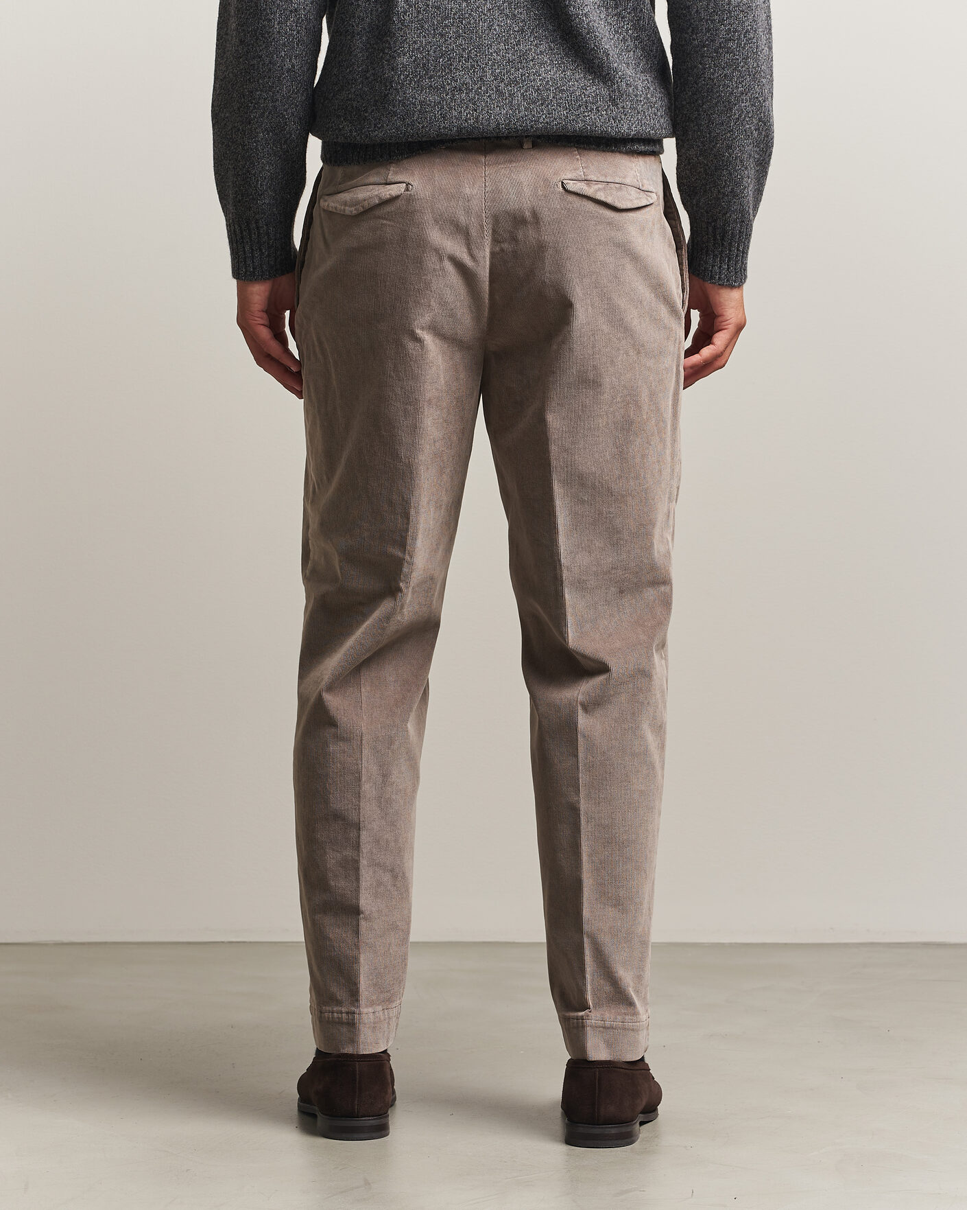 Mies | Housut | Santaniello | Corduroy Trousers Taupe