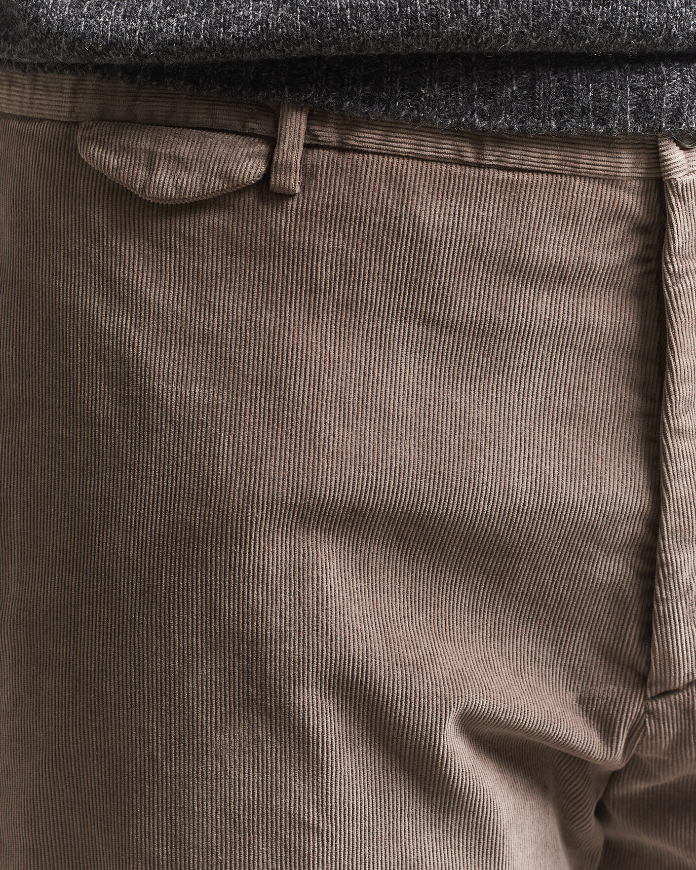 Mies | Housut | Santaniello | Corduroy Trousers Taupe