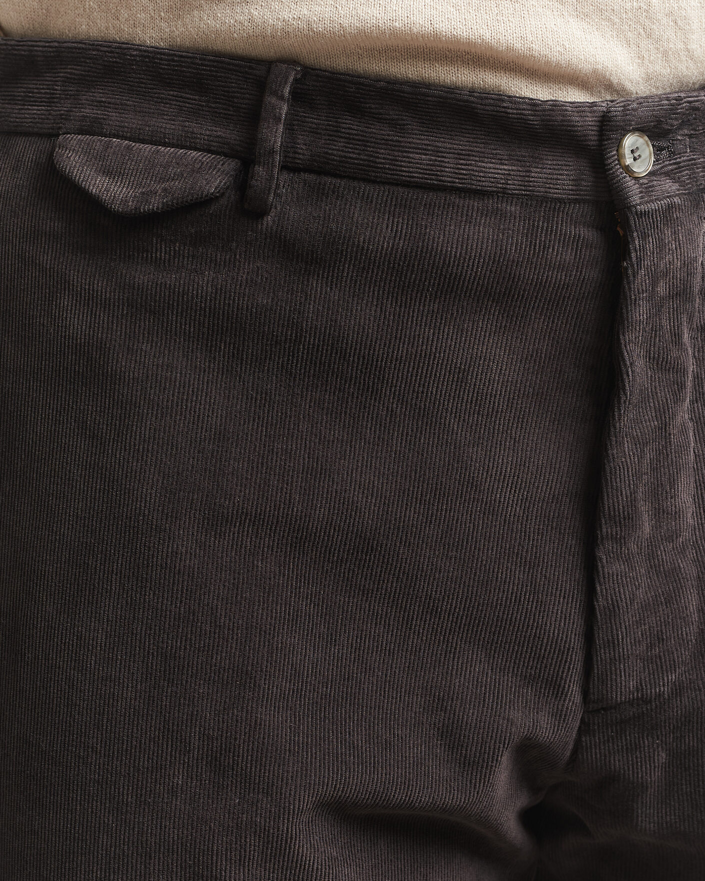 Mies | Housut | Santaniello | Corduroy Trousers Dark Grey