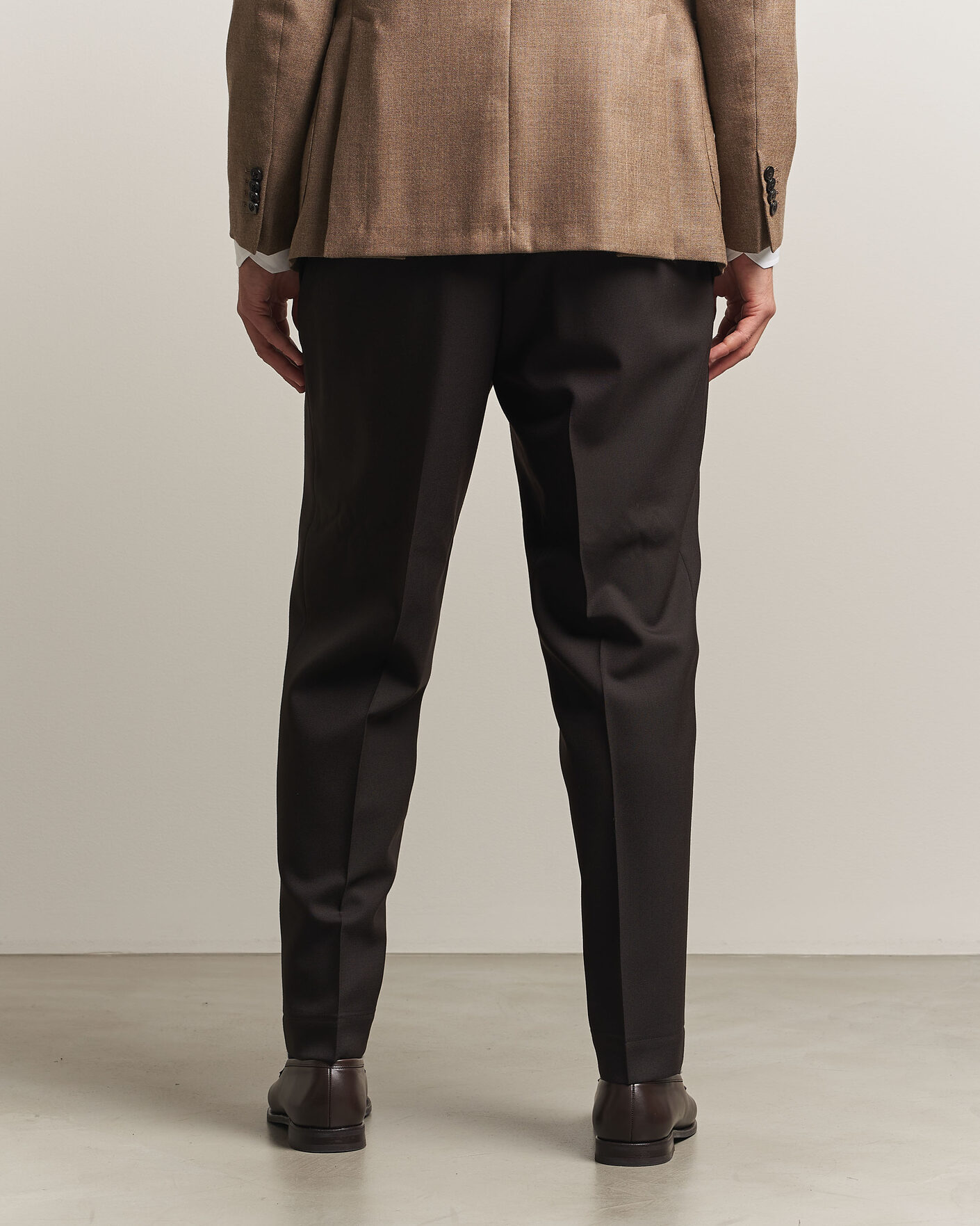 Mies | Housut | Santaniello | Wool Trousers Brown