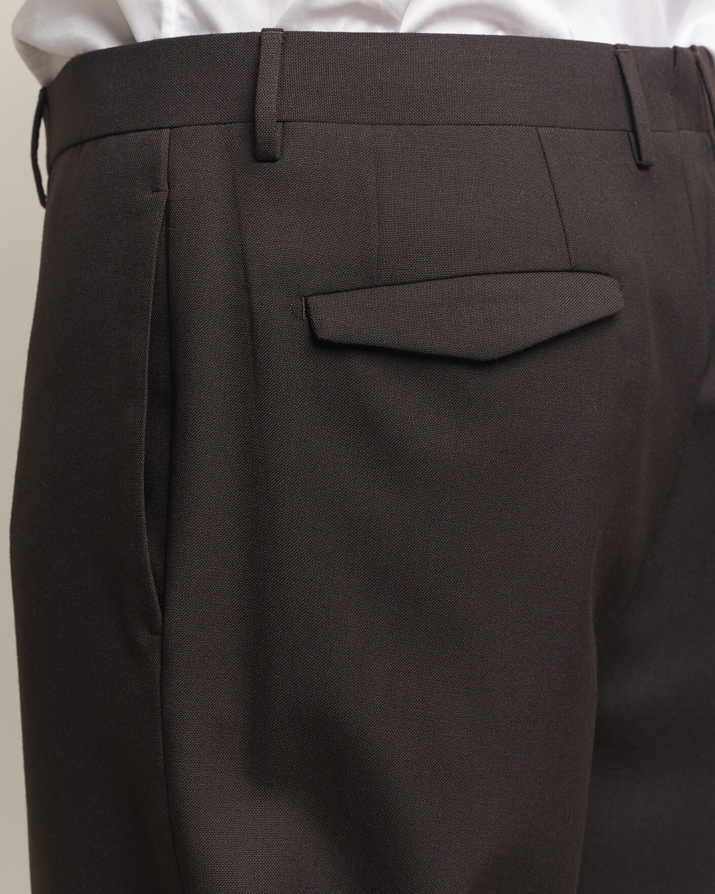 Mies | Housut | Santaniello | Wool Trousers Brown