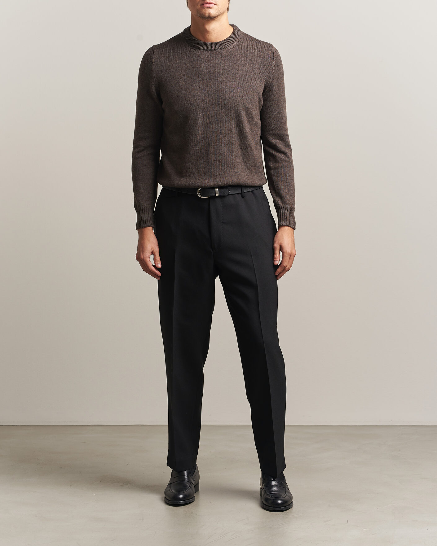 Mies | Housut | Santaniello | Wool Trousers Black