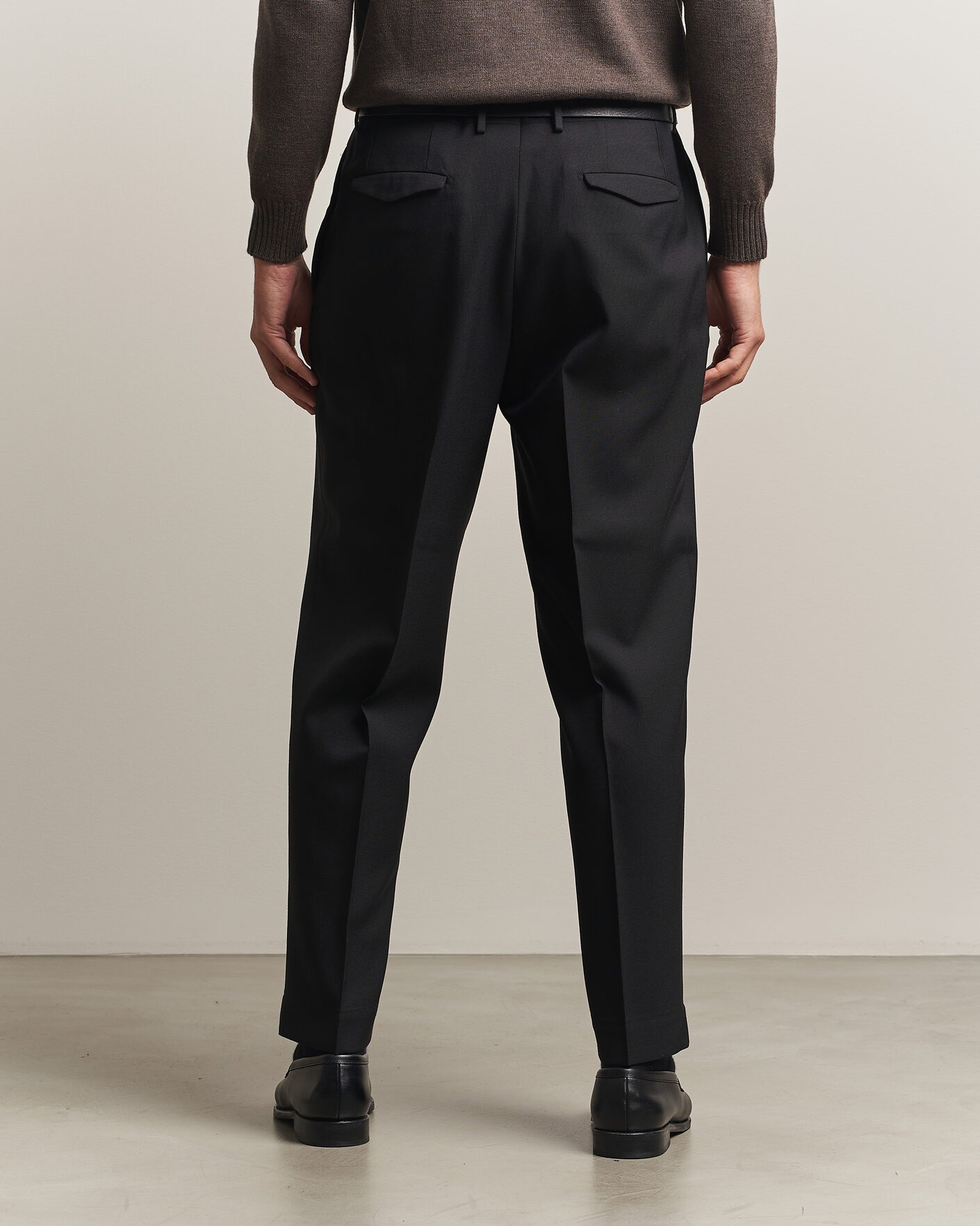Mies | Housut | Santaniello | Wool Trousers Black