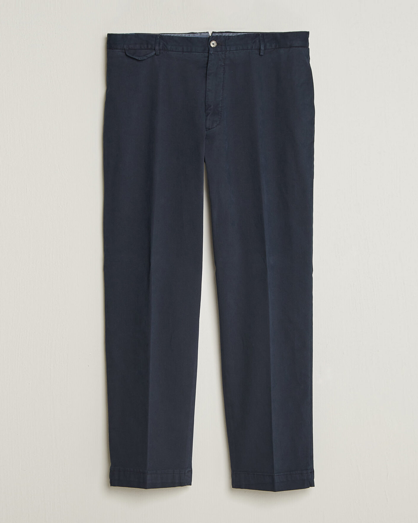 Mies | Housut | Santaniello | Washed Cotton Trousers Navy