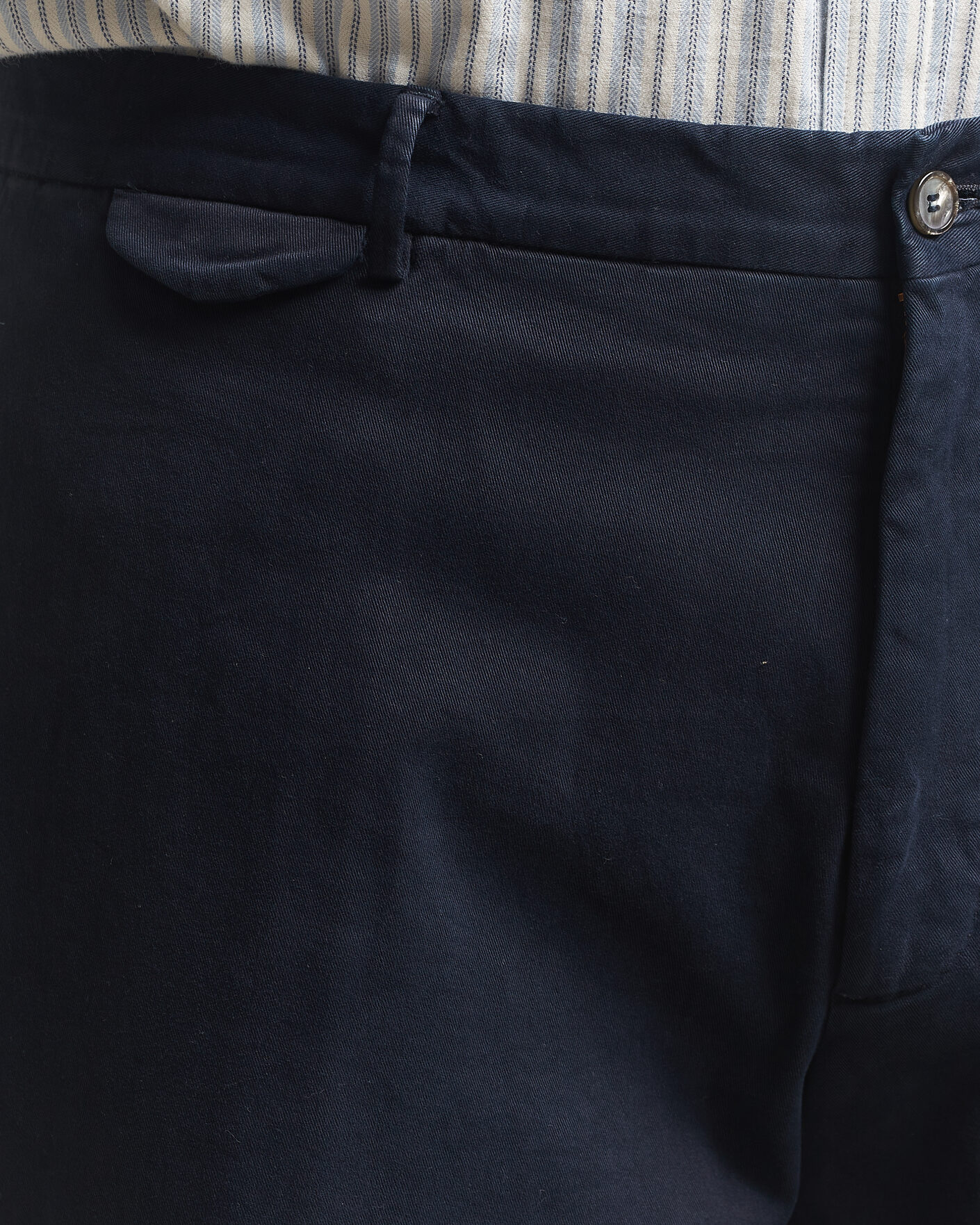 Mies | Housut | Santaniello | Washed Cotton Trousers Navy