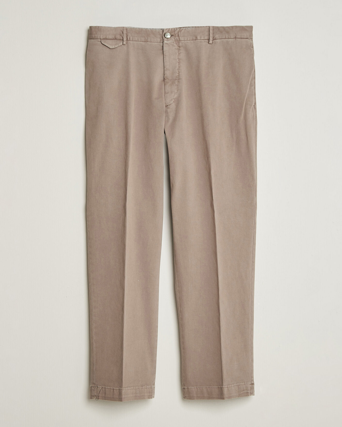 Mies | Housut | Santaniello | Washed Cotton Trousers Taupe